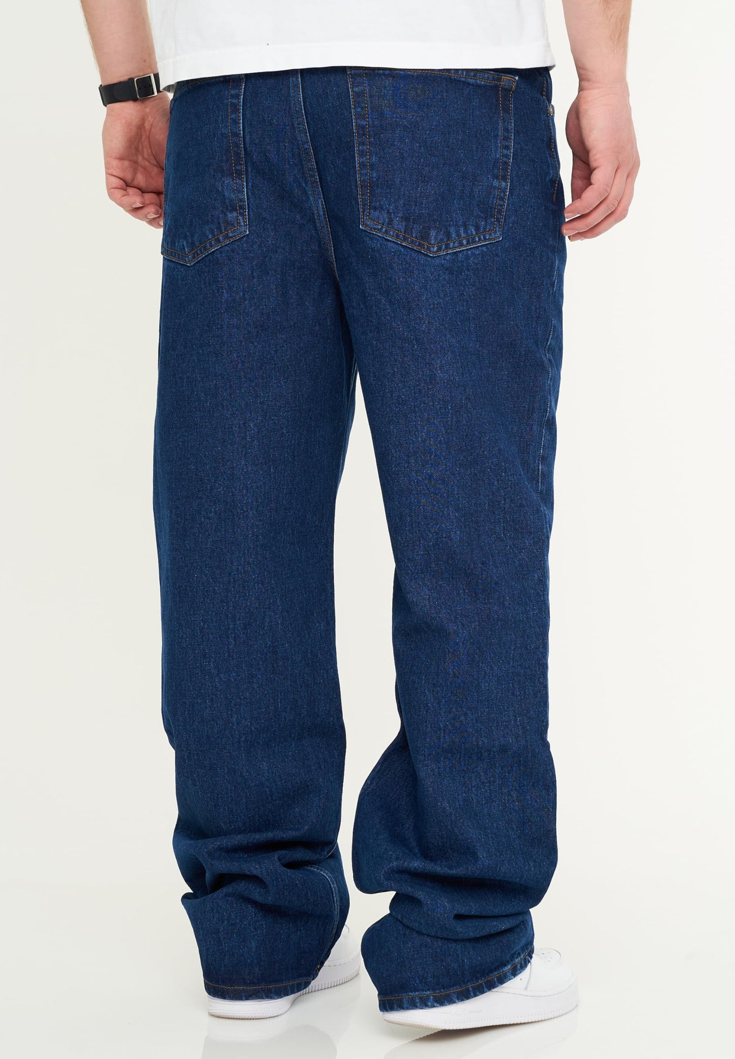 BEHYPE Men’s Loose-Fit Jeans – 100% Cotton Denim Baggy Pants