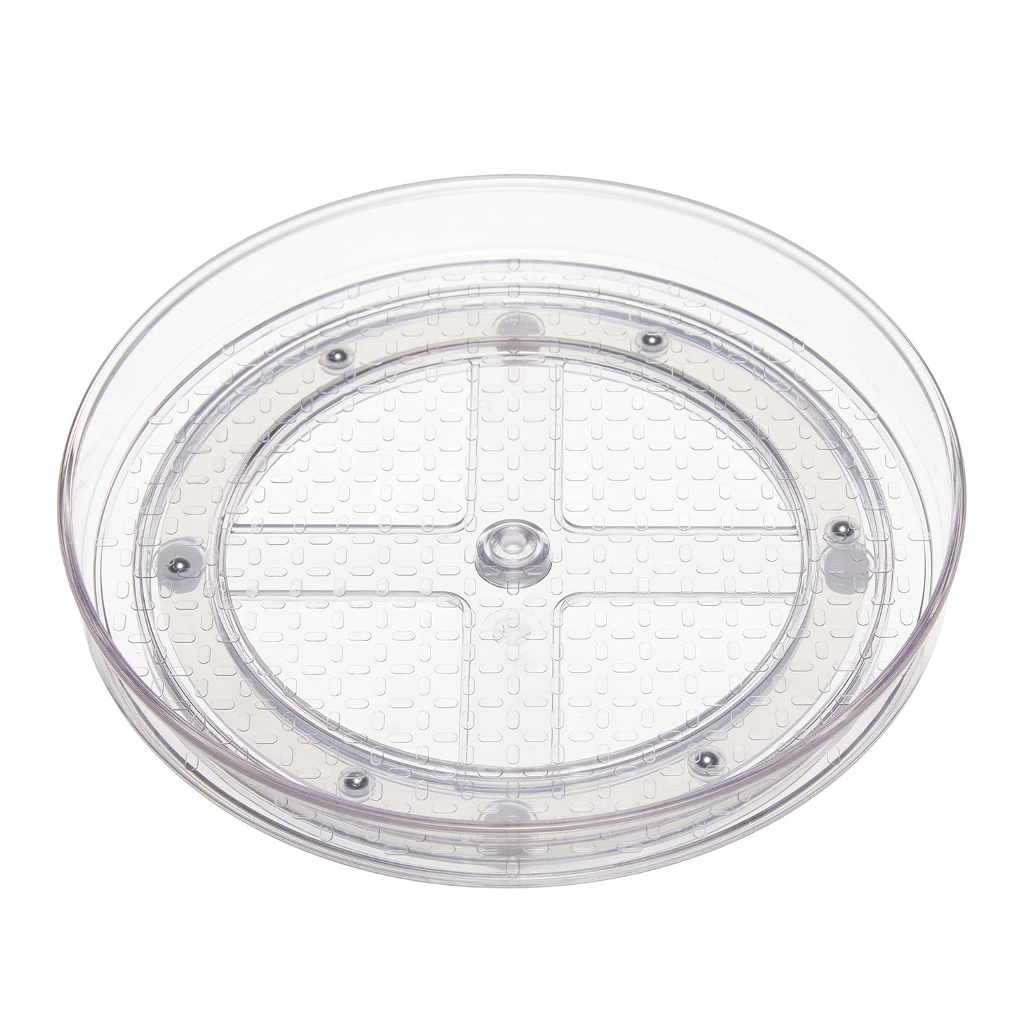 Drehregal Lazy Susan, 2 Ebenen, transparent, Organizer, 22,9 cm