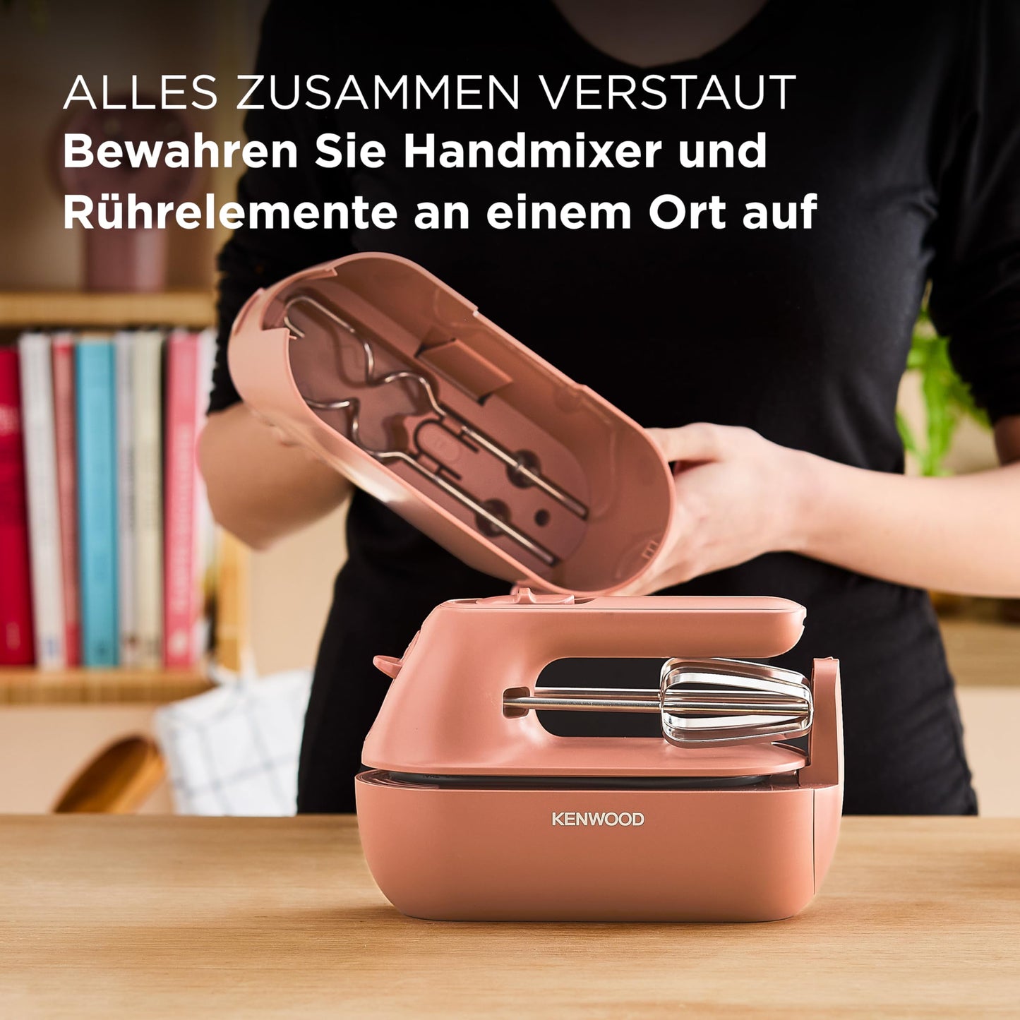 Kenwood MultiPro Go FDP22.130GY, Kompakt-Küchenmaschine nur 30cm hoch, zum Schneiden, Reiben, Pürieren und Teig Kneten, Express-Serve, 1,3 l Arbeitsbehälter, 650 W, Blau