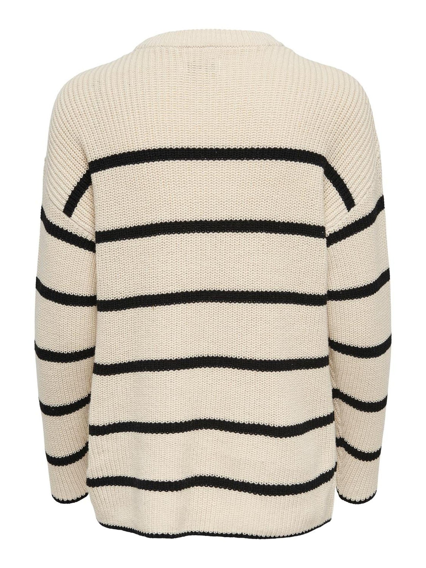 ONLY ONLPERNILLE Women’s Stripe Knit Sweater – Soft Cotton Blend