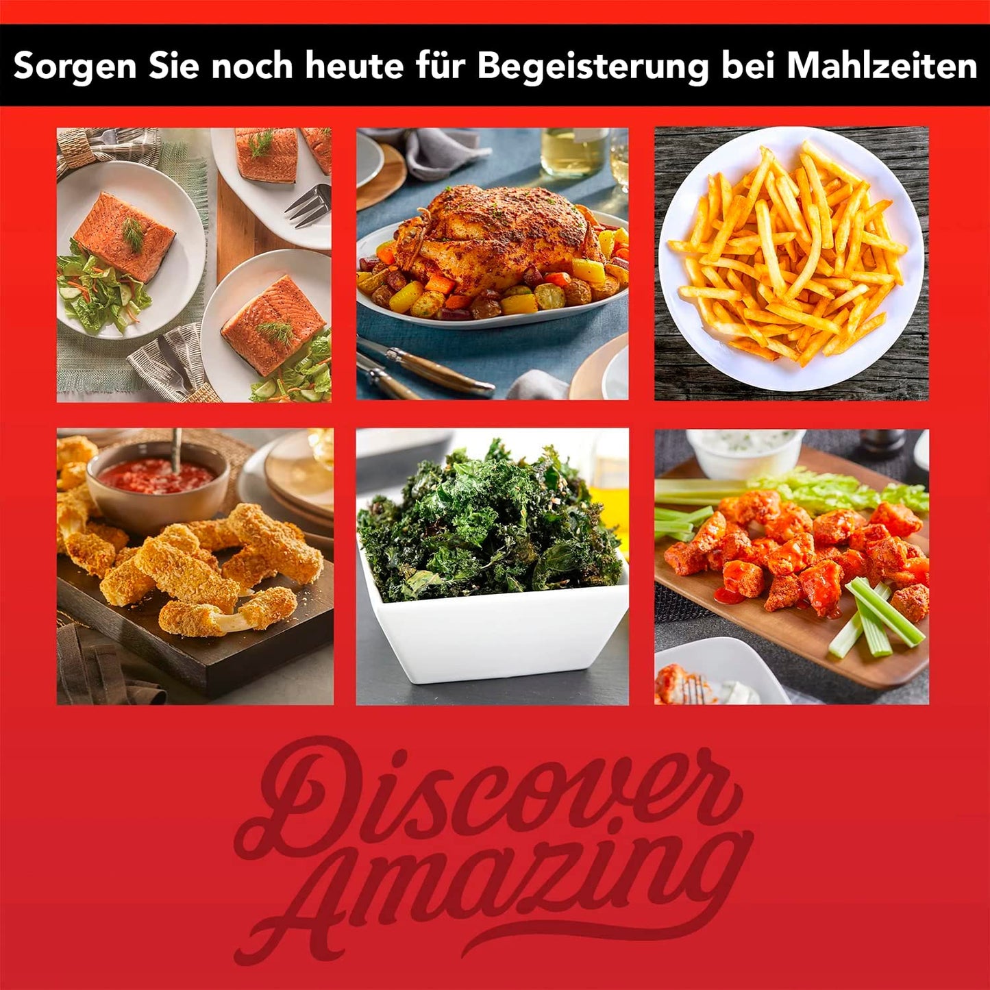 Instant Pot Duo Crisp + Heißluftfritteuse 11-in-1 Elektro-Multikocher - Schnellkochtopf, Luftfritteuse, Schongarer, Dampfgarer, Dehydrator mit Grill, Warmhalte- und Backfunktion, Edelstahl