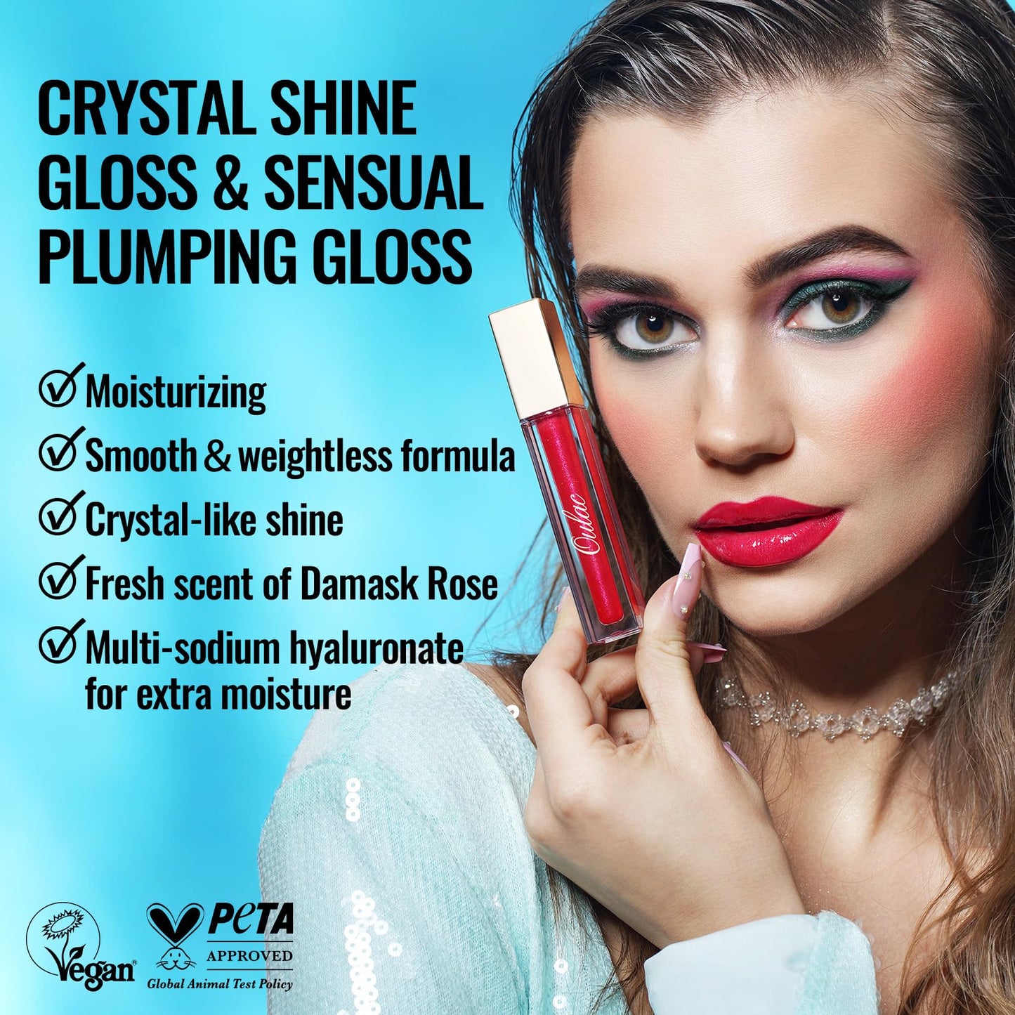 Oulac Mauve Nude Lipgloss Glossy Lip Plumper for Fuller-Looking Lips (4.5ml, S08)