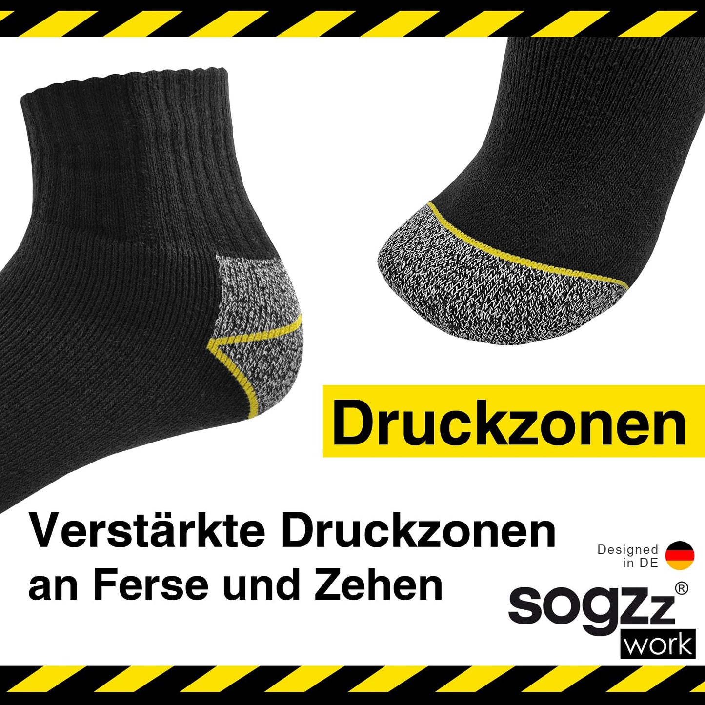 Work Quarter Socks for Men – 6-12 Pairs