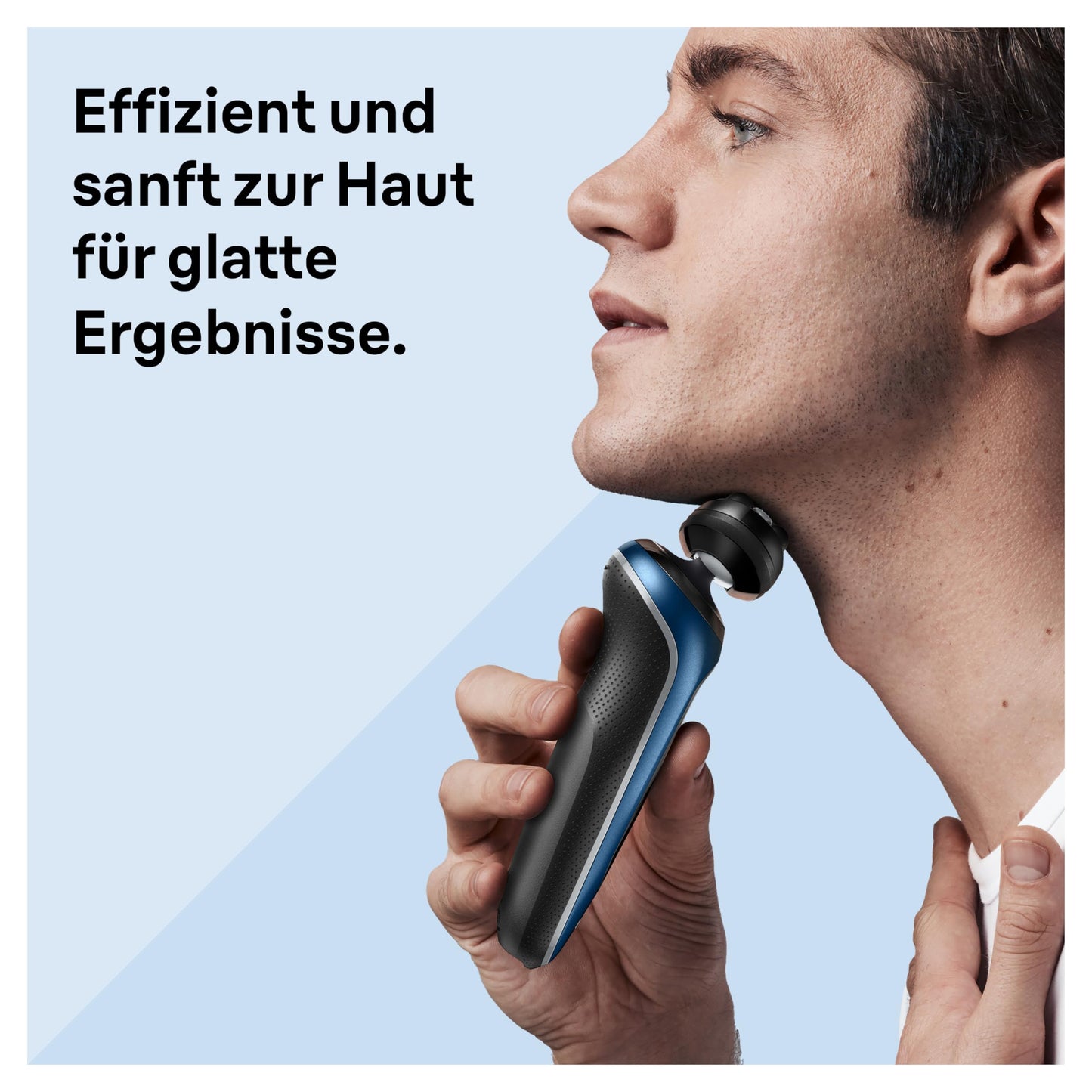 Braun Series 6 Elektrorasierer mit EasyClick Barttrimmer Aufsatz, SensoFlex Rasierer Herren Elektrisch, Ladestation, Wet & Dry, Geschenk Mann, Made in Germany, 61-B4500cs, blau