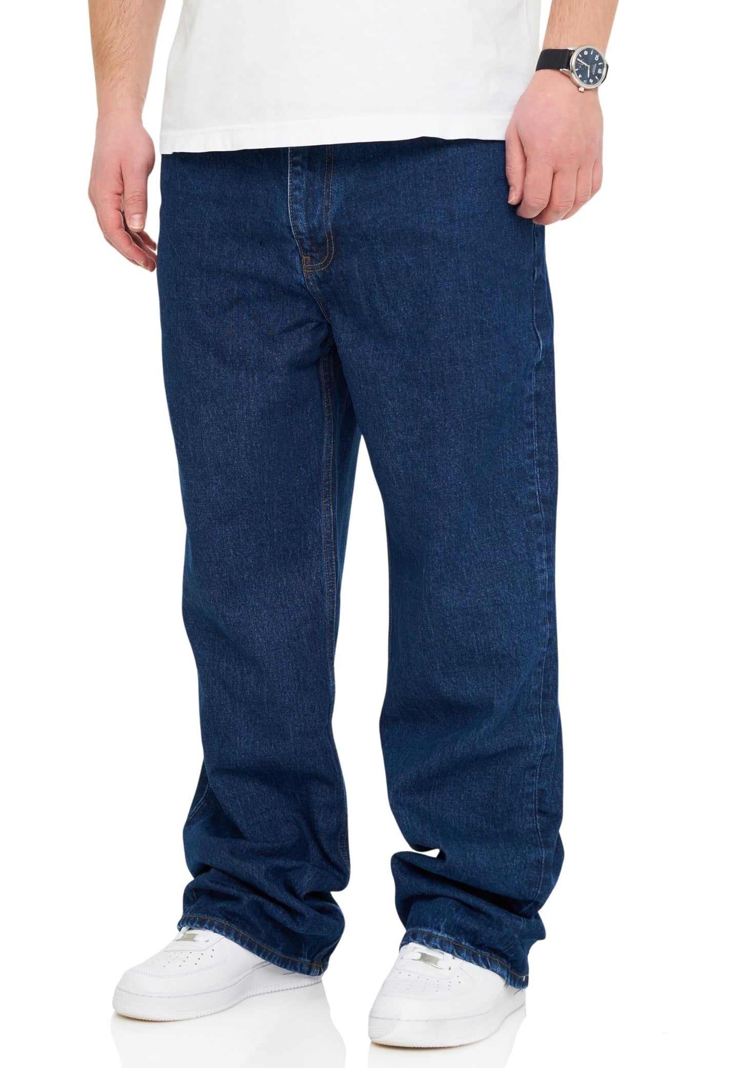 BEHYPE Men’s Loose-Fit Jeans – 100% Cotton Denim Baggy Pants