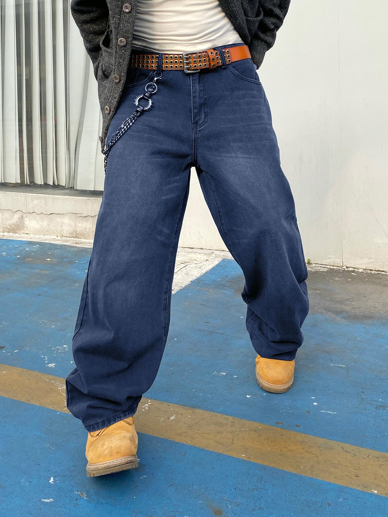 Zewool Men’s Baggy Hip Hop Jeans