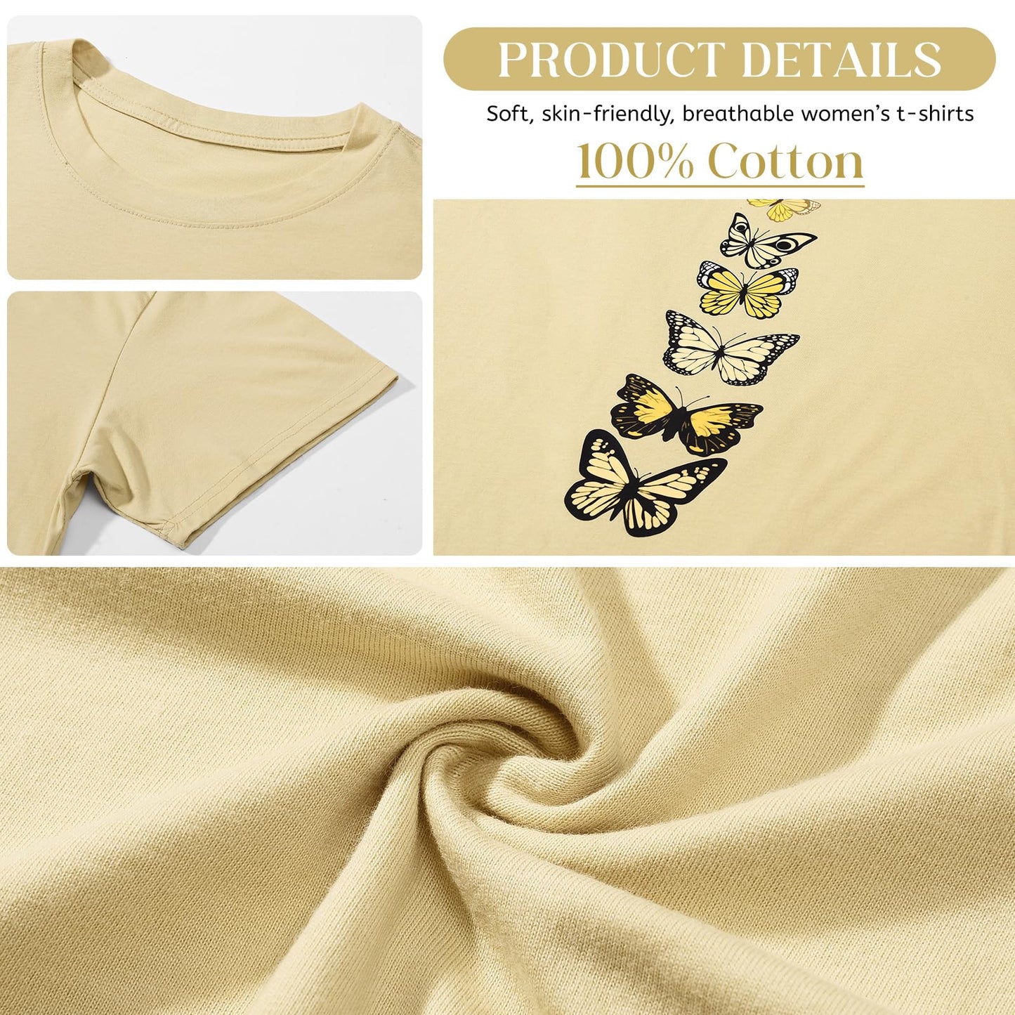 Women’s Oversized Butterfly Print T-Shirt