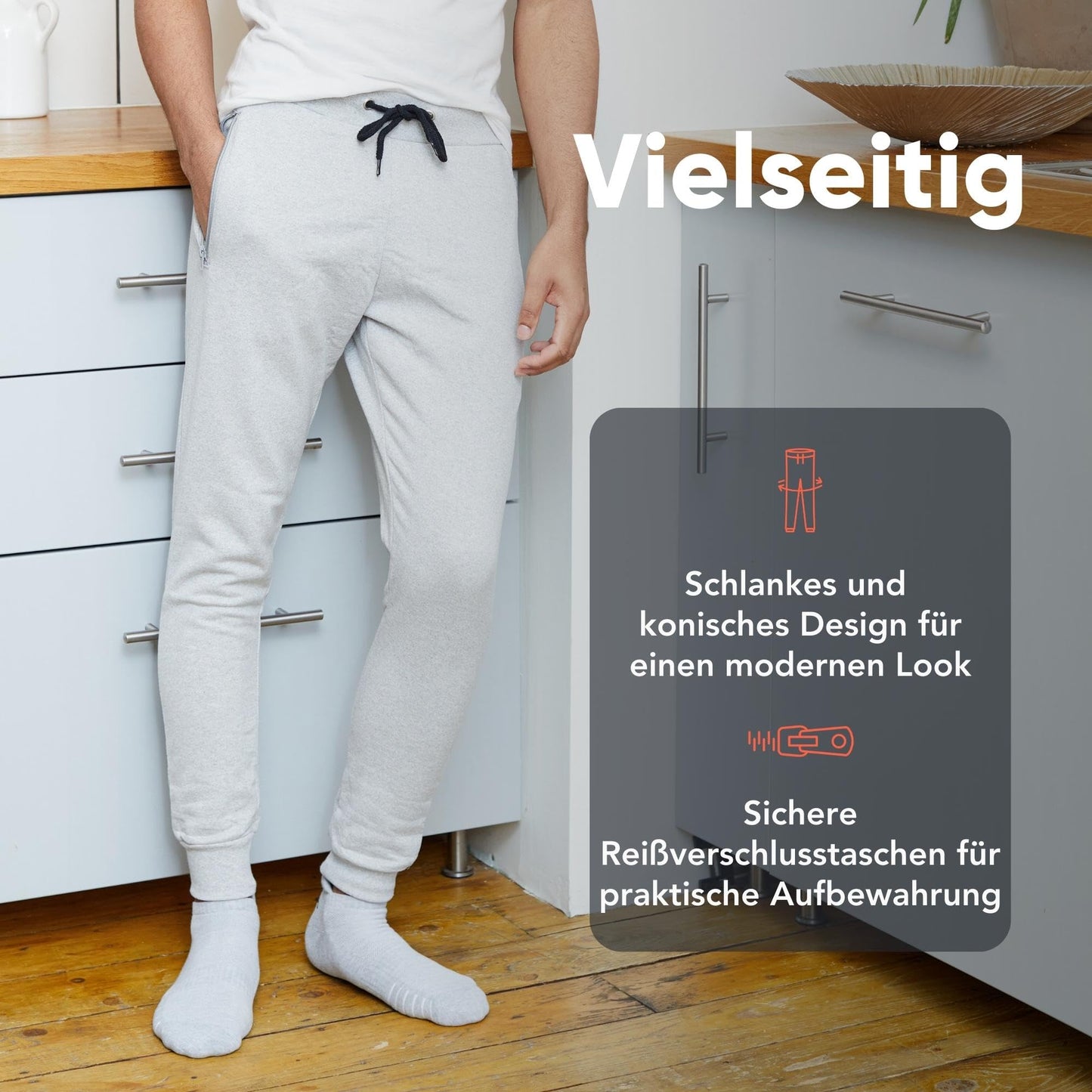 Men’s Slim Fit Joggers – Fleece-Lined Sweatpants