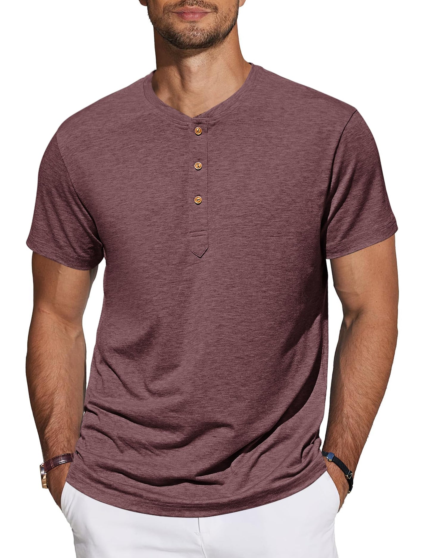 TARAINYA Men's Henley T-Shirt