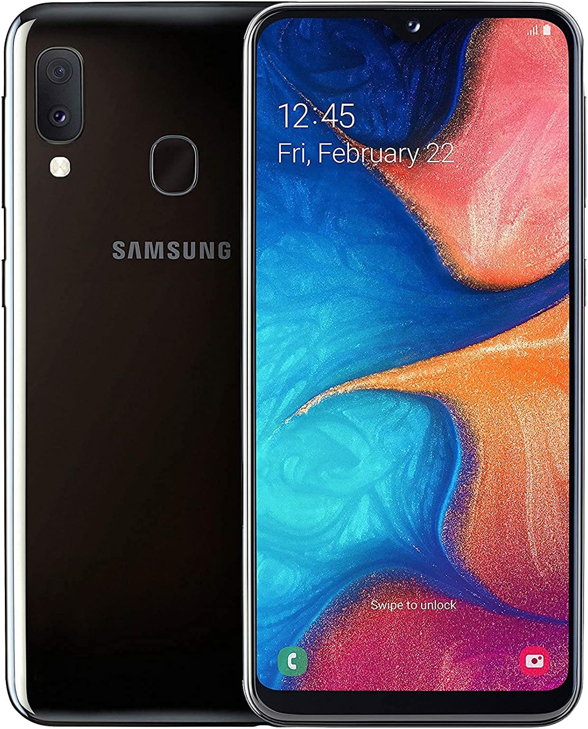 Samsung Galaxy A20e 32GB, 5.8" HD+ Display, 13MP Dual Camera, Unlocked