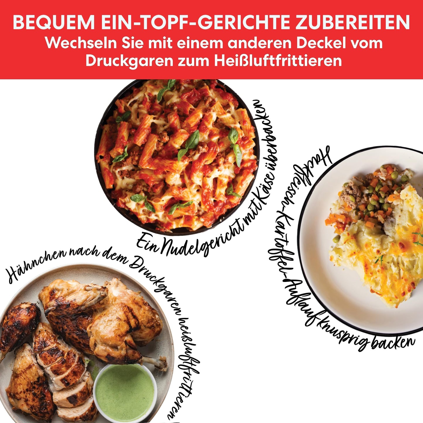 Instant Pot Duo Crisp + Heißluftfritteuse 11-in-1 Elektro-Multikocher - Schnellkochtopf, Luftfritteuse, Schongarer, Dampfgarer, Dehydrator mit Grill, Warmhalte- und Backfunktion, Edelstahl