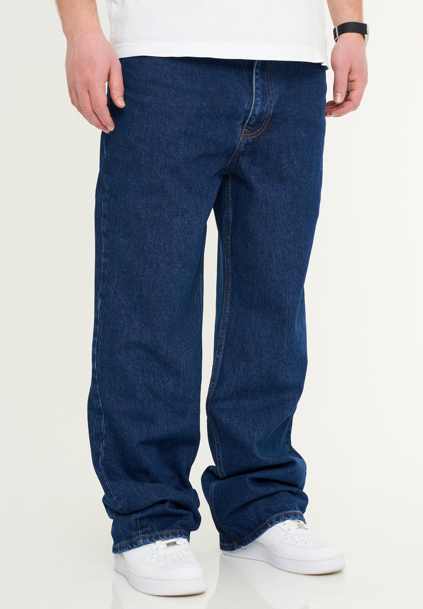 BEHYPE Men’s Loose-Fit Jeans – 100% Cotton Denim Baggy Pants