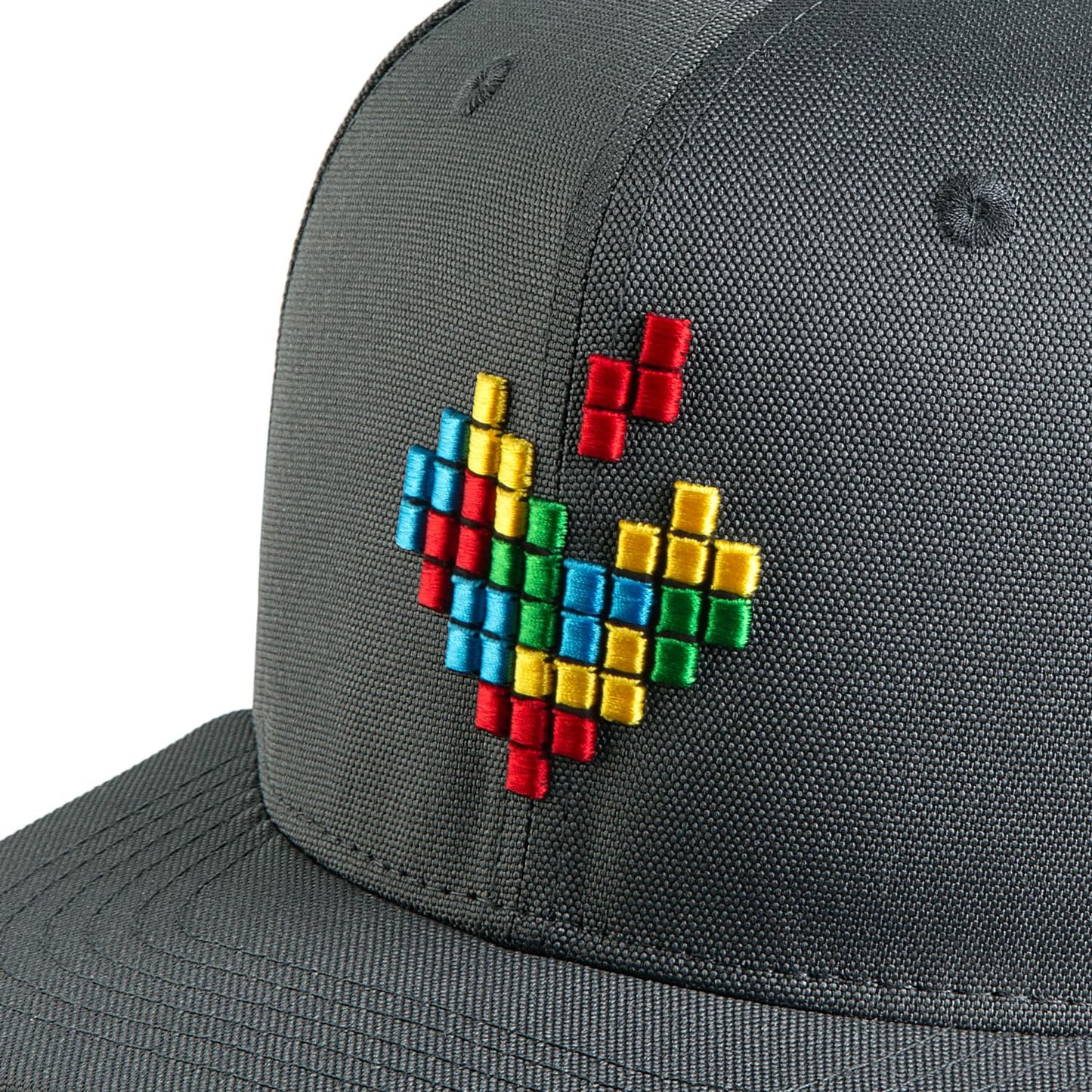 Nebelkind Snapback-Cap-Herren Damen Pixel, Einheitsgröße OneSize, Größenverstellbar, Unisex, hochwertige Basecap trendig, Streetwear Style, Baseball-Kappe mit geradem Schirm, Retro