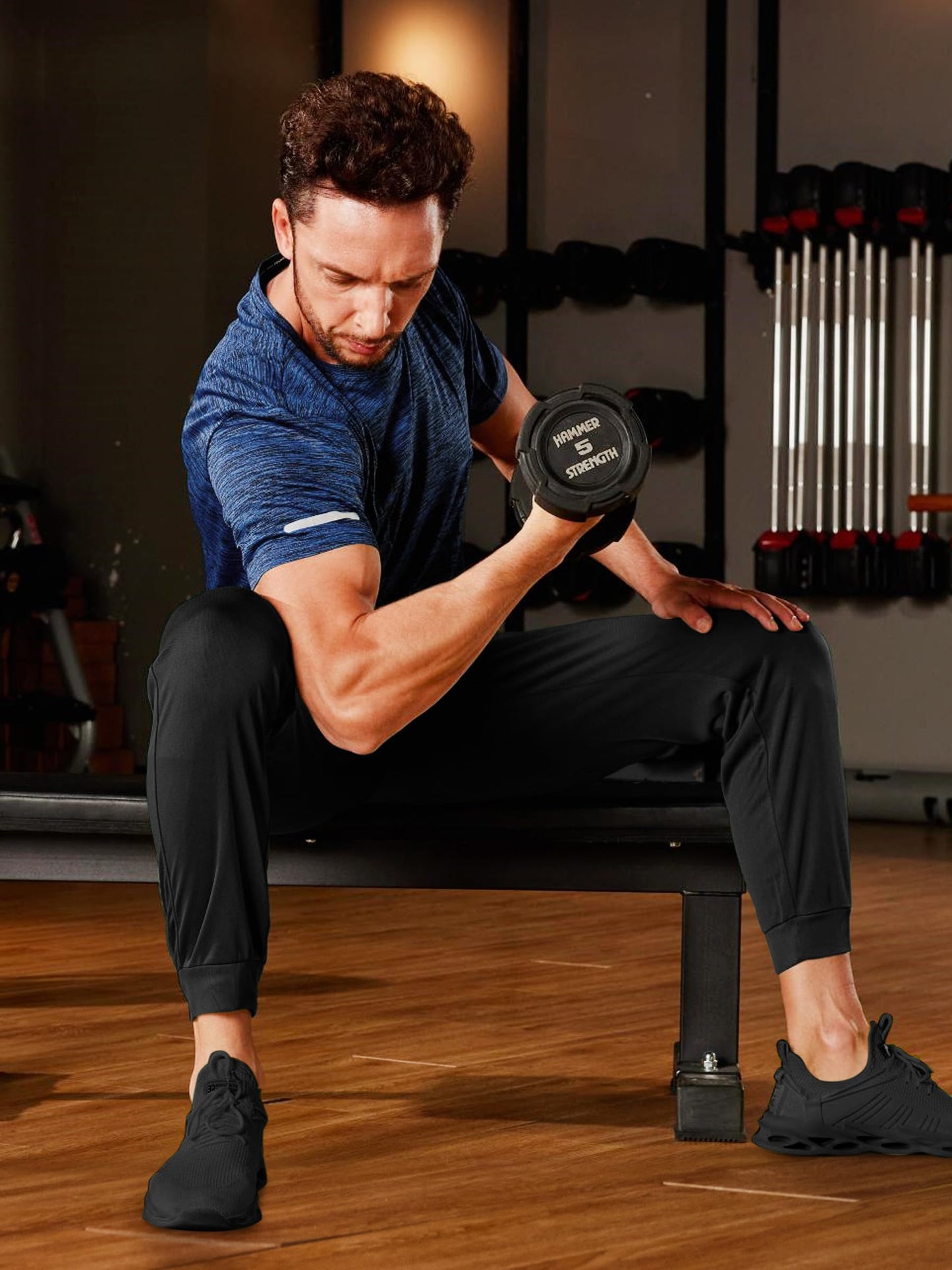 Men’s Quick-Dry Heathered Sports T-Shirt