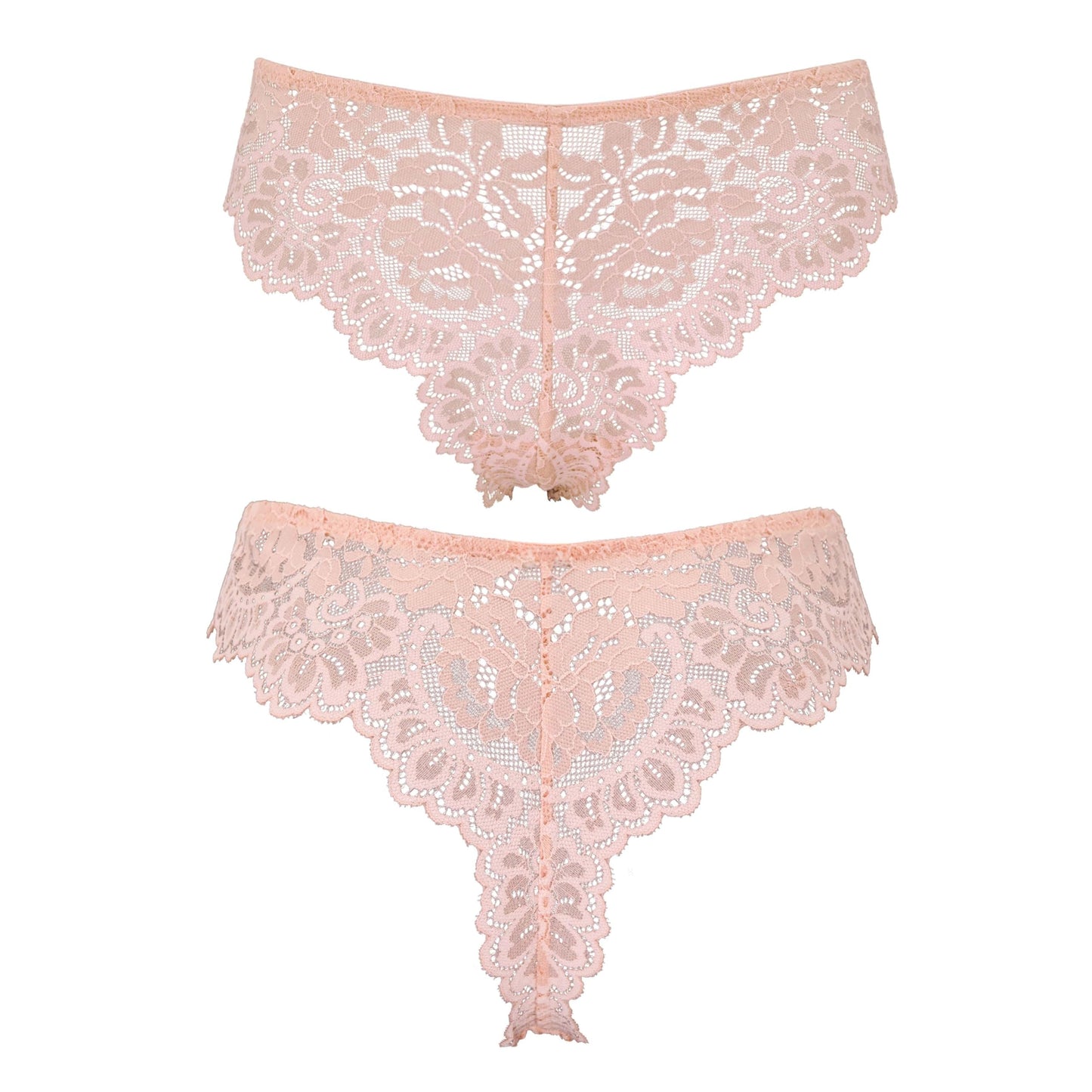 Curve Muse Women's Thong Hipster Underwear Sexy Comfortable - Pack of 2