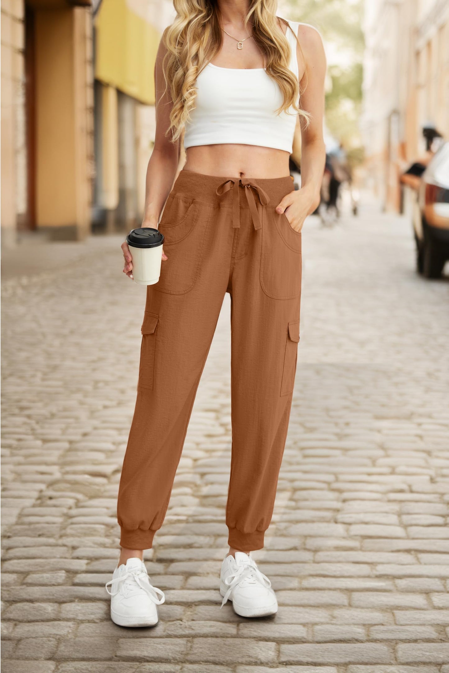 GRECERELLE Women’s Jogging Cargo Pants