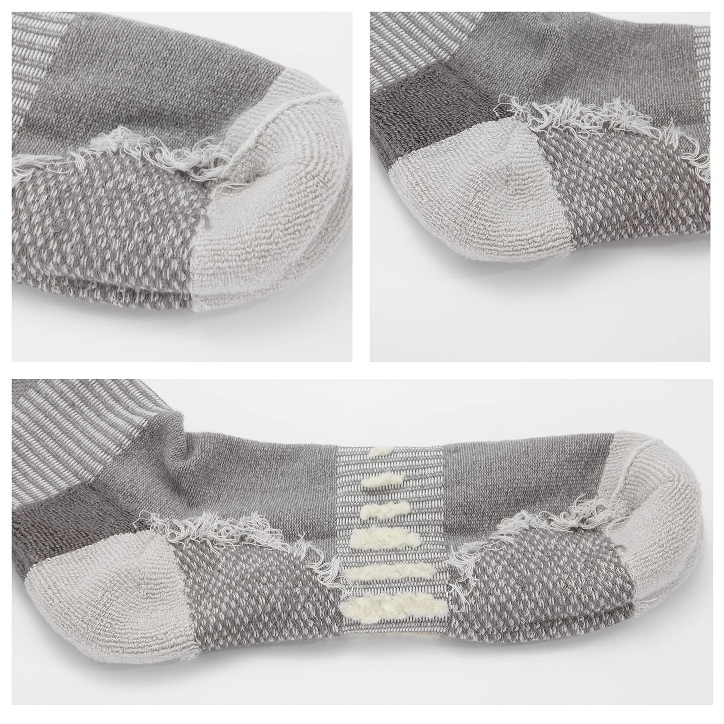 BUDERMMY Men’s Cushioned Hiking & Sports Socks – 6 Pack