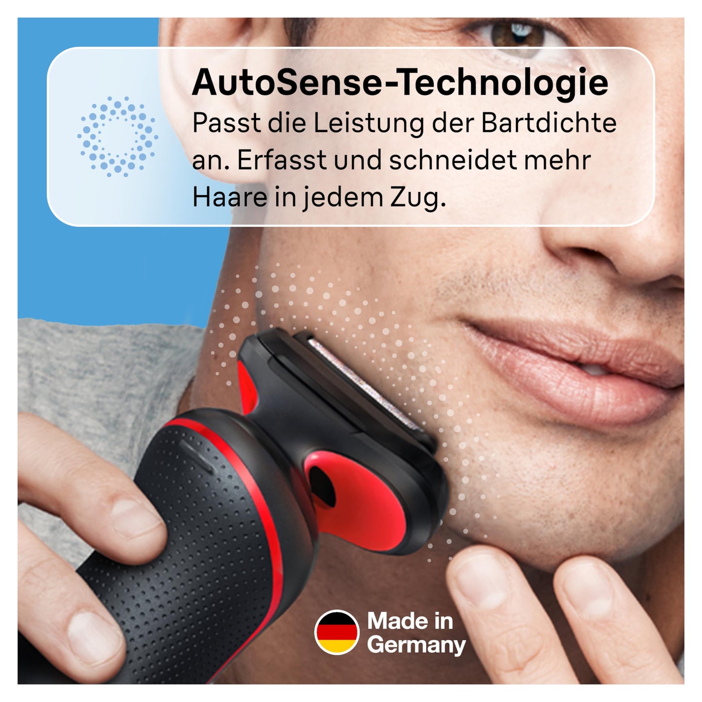 Braun Series 5 Elektrorasierer mit EasyClick Barttrimmer Aufsatz, Rasierer Herren Elektrisch Ladestation, EasyClean, Wet & Dry, rasierapparat, trockenrasierer, Made in Germany, 51-M4500cs, mintgrün