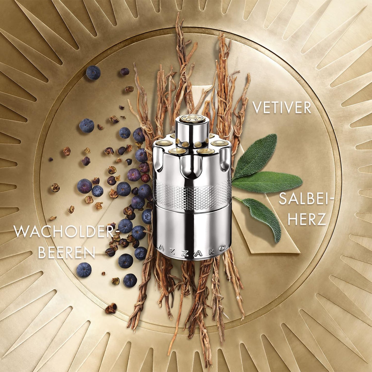 Azzaro Wanted Parfüm für Herren, Eau de Parfum pour Homme, Holzig-aromatisch-würziger Herrenduft, Abenteuerliches Männerparfum