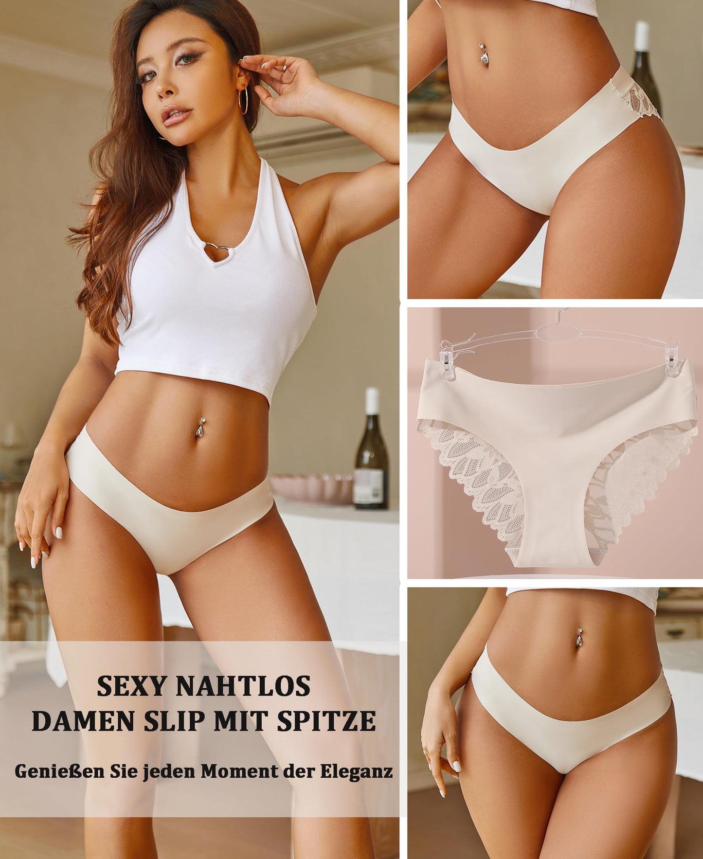 Women’s Lace Seamless Underwear Pack of 6