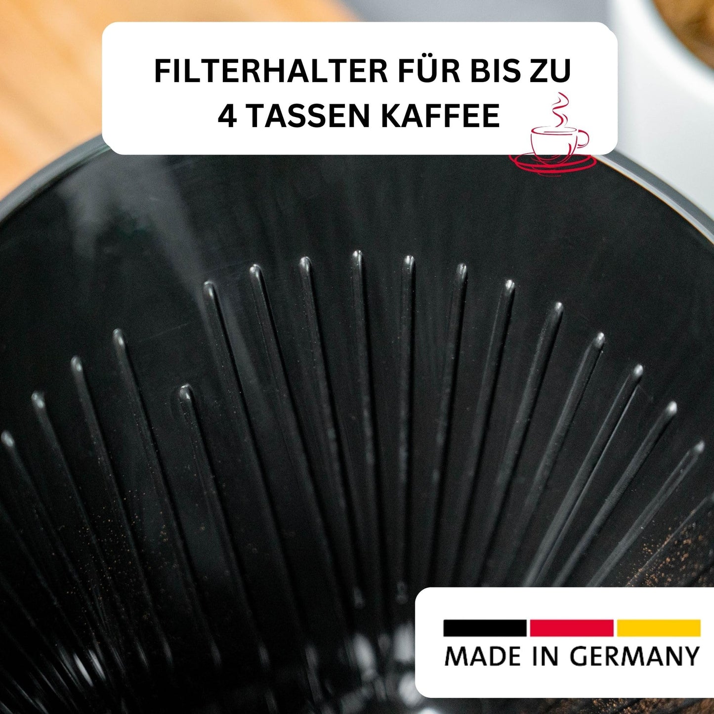 Westmark Kaffeefilter/Filterhalter, Filtergröße 4, Für bis zu 4 Tassen Kaffee, Four