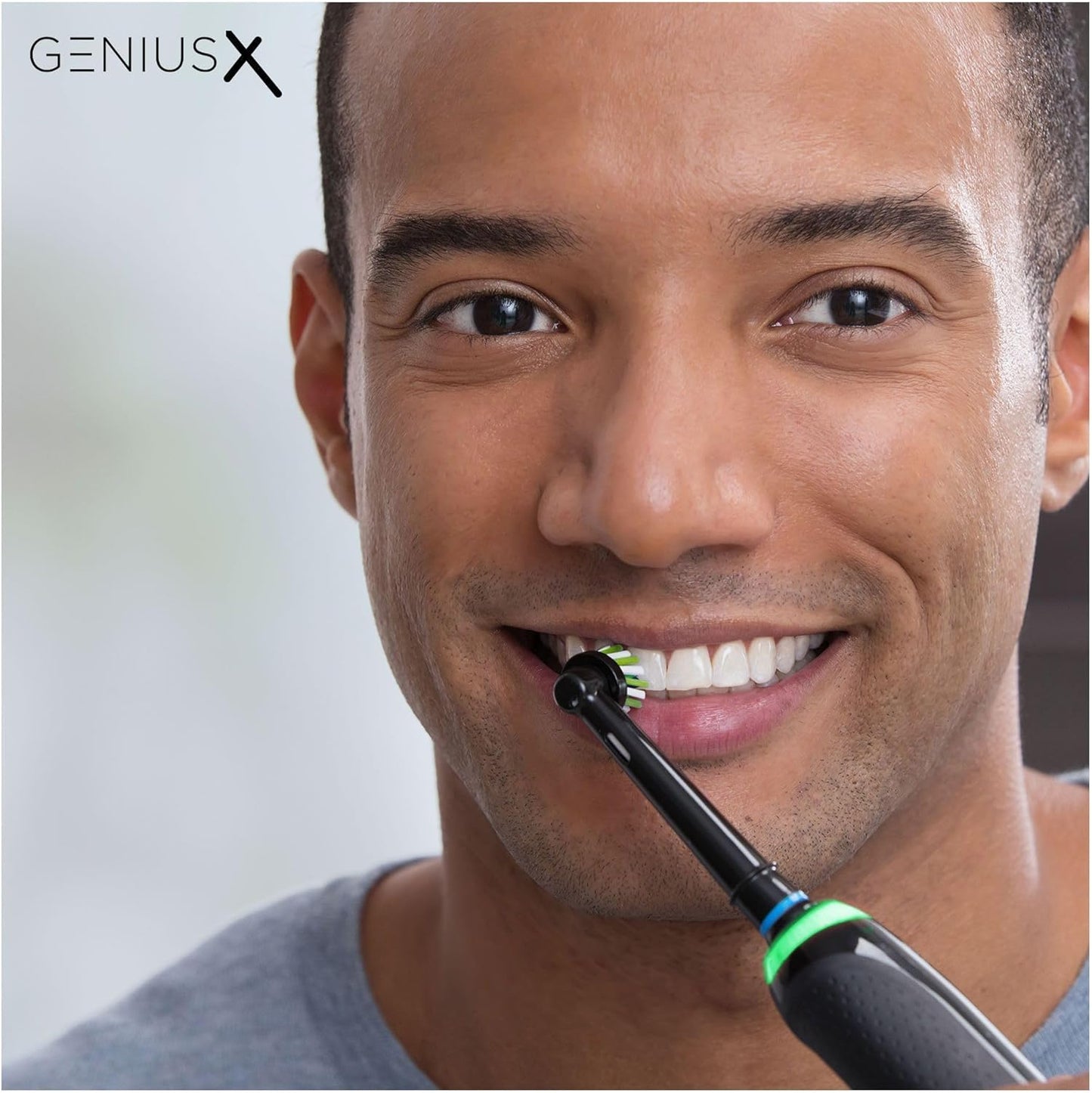 Oral-B Genius X Elektrische Zahnbürste/Electric Toothbrush, 6 Putzmodi für Zahnpflege, künstliche Intelligenz & Bluetooth-App, Geschenk Mann/Frau, Designed by Braun, schwarz
