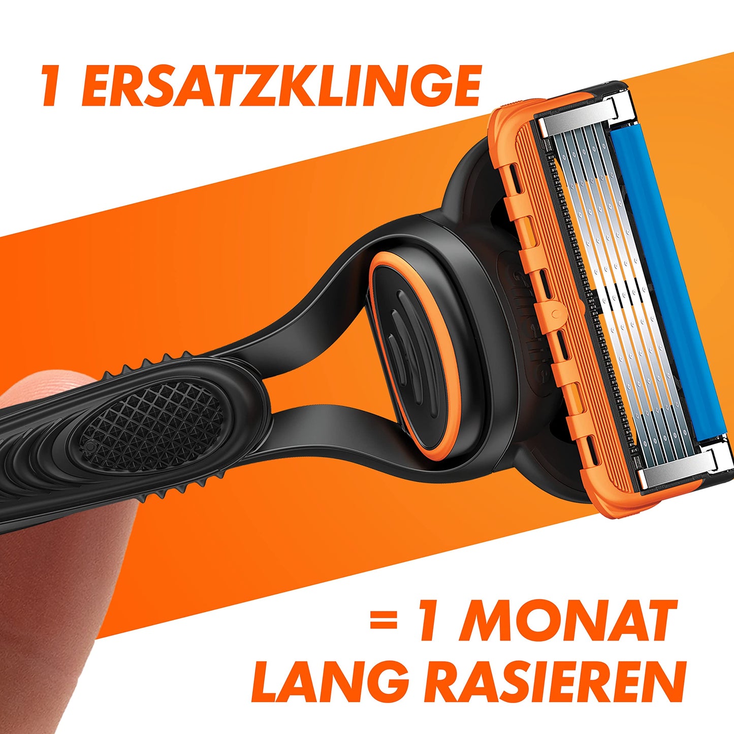 Gillette Fusion5 Rasierer für Männer, ein Gillette Rasierer, 11 Ersatzklingen, mit Gleitstreifen für eine gründliche Rasur