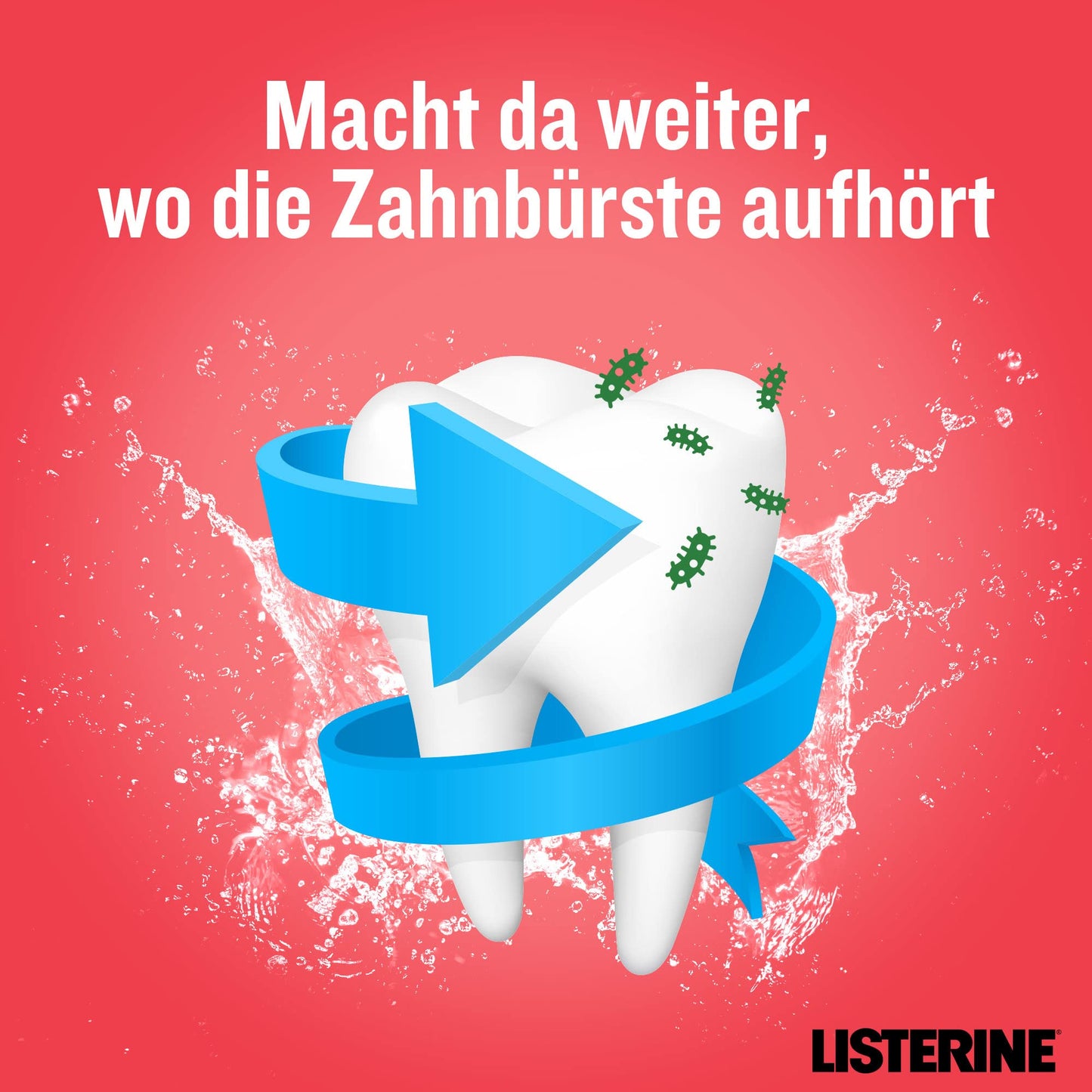 LISTERINE Smart Kidz Mild Berry (500 ml), antibakterielle Kinder Mundspülung ohne Alkohol & ohne Zucker, Mundwasser schützt vor Karies, geeignet für Kinder ab 6 Jahren