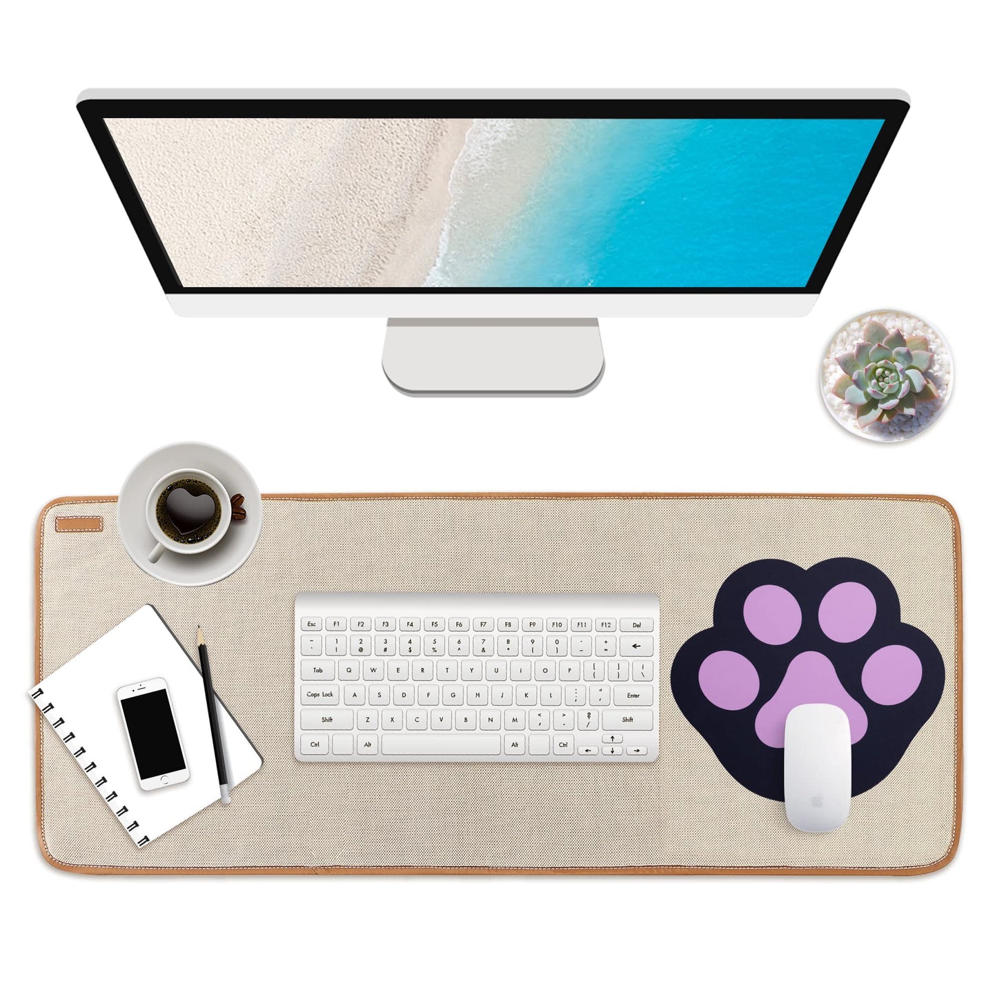 Mauspad Katzenmotiv, Mousepad Schreibtischzubehör Nette Office Gaming Laptop Mausmatte Schwarz