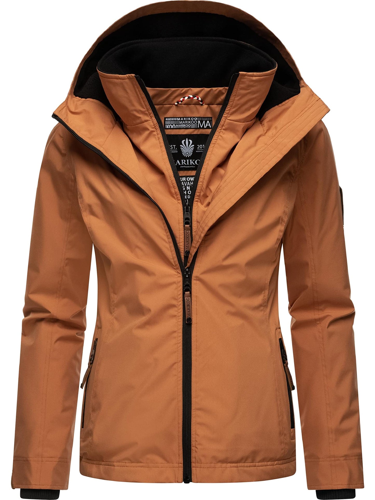 MARIKOO Women’s Fleece-Lined Windbreaker – Lightweight Outdoor Jacket