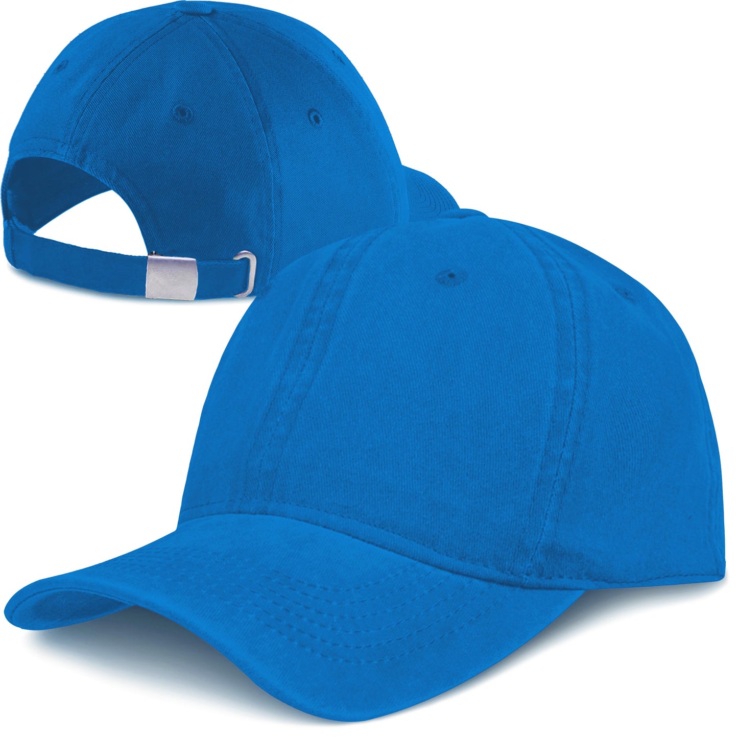 Herren Baseball Cap Kappe Baseball Cap Mütze Hut 100% Baumwolle Schirmkappe 6P