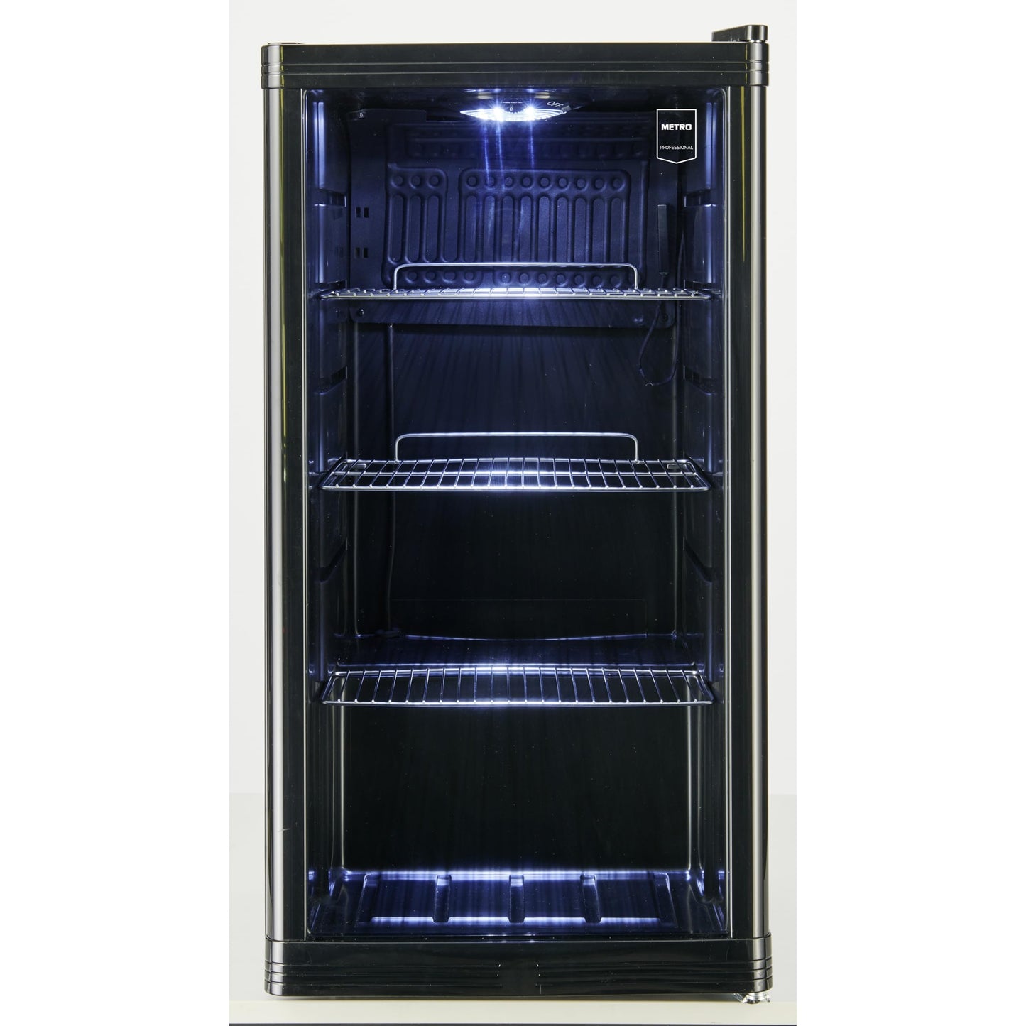 METRO Professional Minibar GPC1046, stainless steel/glass, 46 L, black