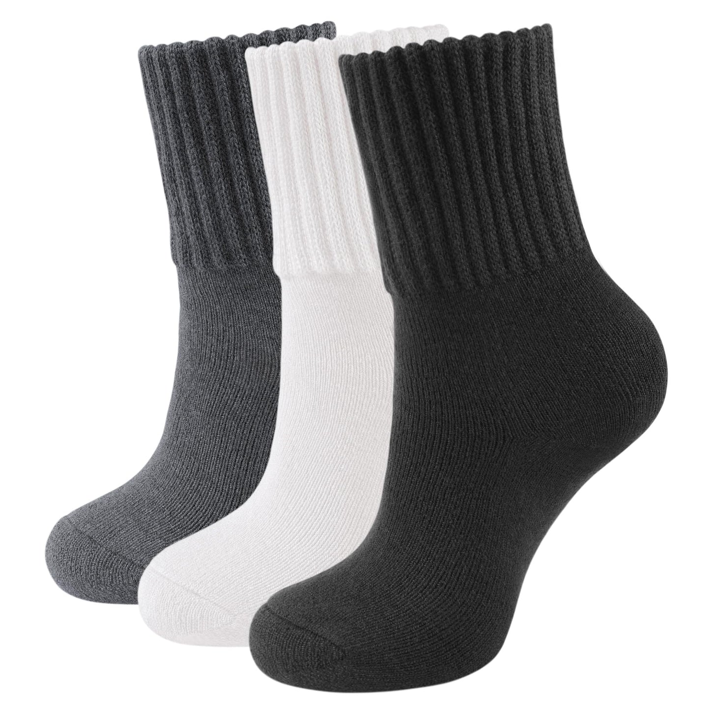 Thermosocks for Women – 3 Pairs Thick Knit Winter Socks