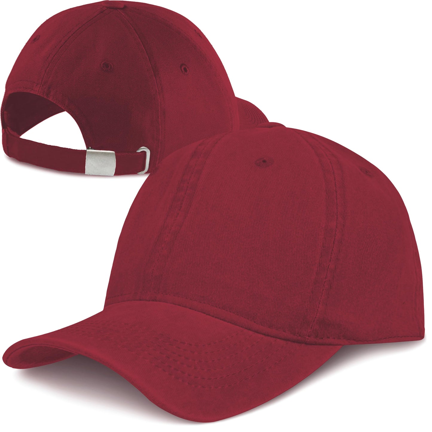 Herren Baseball Cap Kappe Baseball Cap Mütze Hut 100% Baumwolle Schirmkappe 6P
