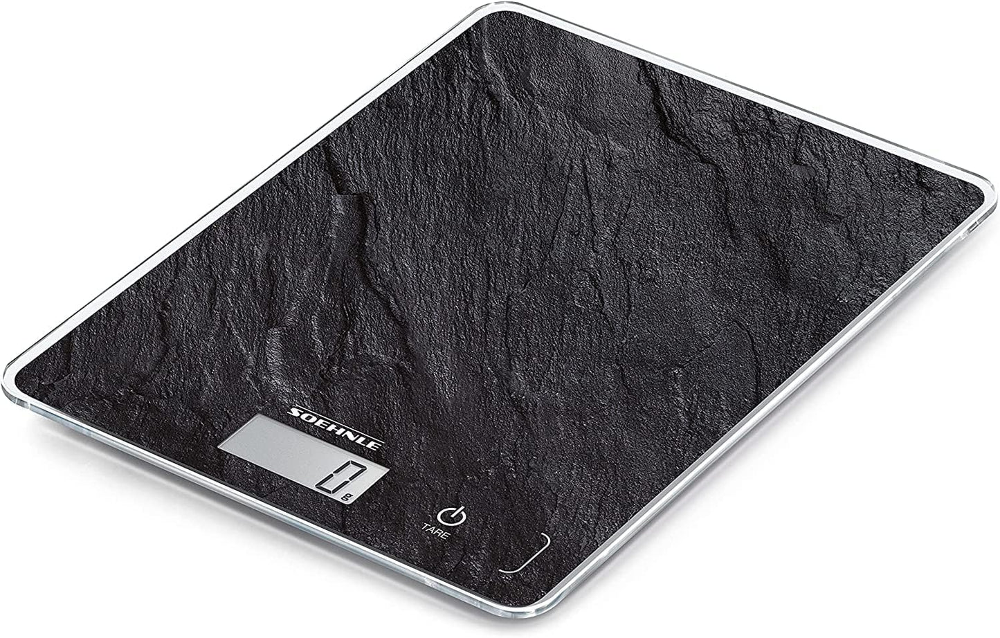 Soehnle Küchenwaage Page Compact 300 weiß, digitale Küchenwaage bis zu 5 kg Tragkraft, Waage mit leicht ablesbarer LCD-Anzeige, Digitalwaage mit Zuwiegefunktion