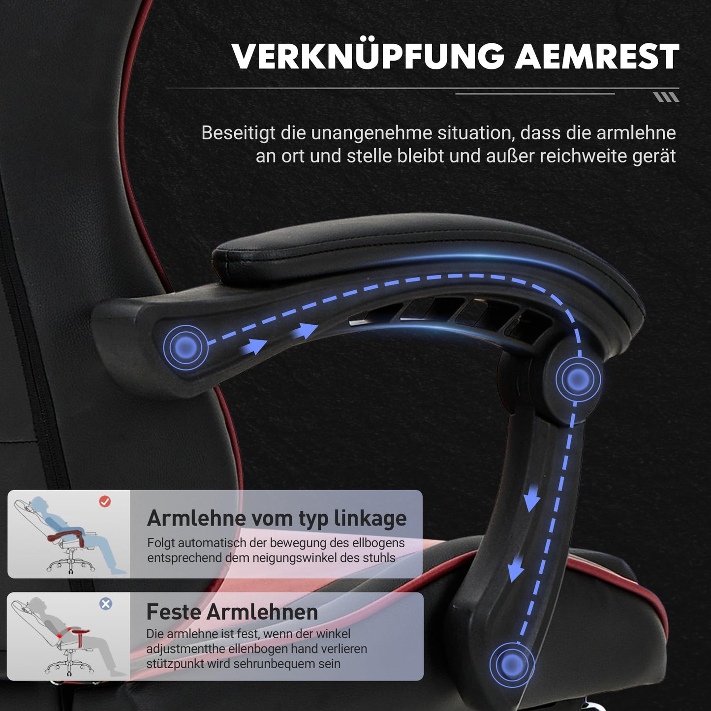 COLAMY Gaming Stuhl, Computer Stuhl mit Fußstütze und Lendenwirbelstütze, höhenverstellbarer Gaming Chair mit 360°-Drehsitz und Kopfstütze, Video Gamer PC Stuhl, Ergonomische hohe Rückenlehne, Weiß