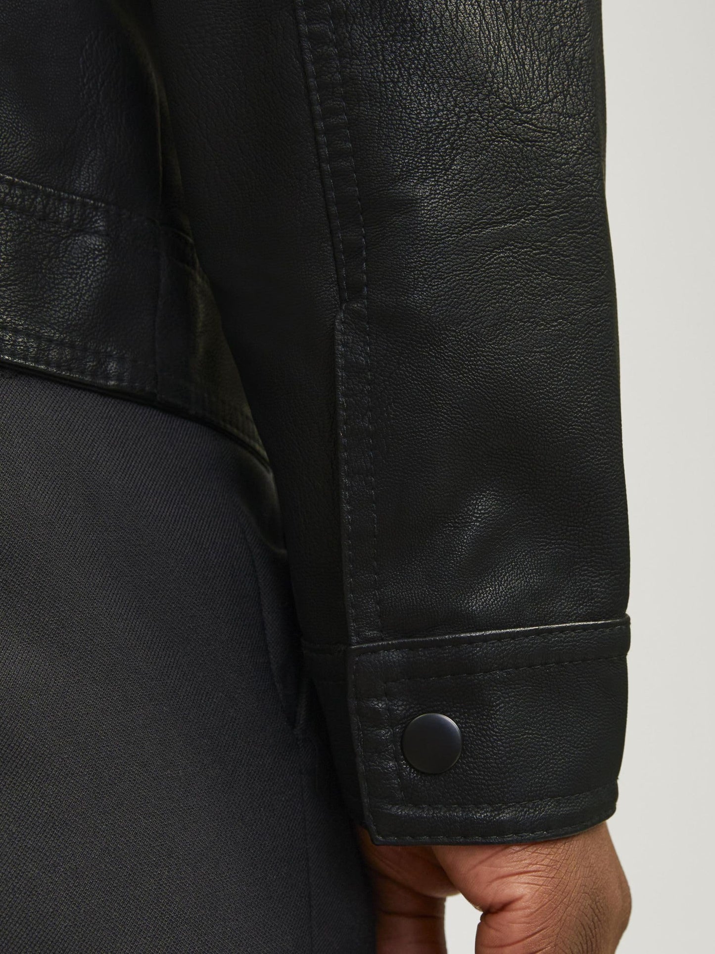 JACK & JONES Men's Faux Leather Jacket