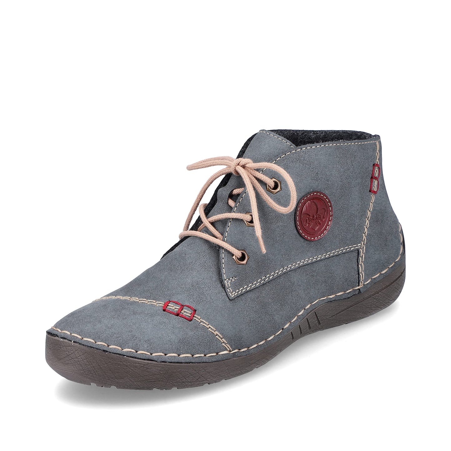Rieker Women’s Comfort Shoes 52540 – Lace-Up Low Shoes