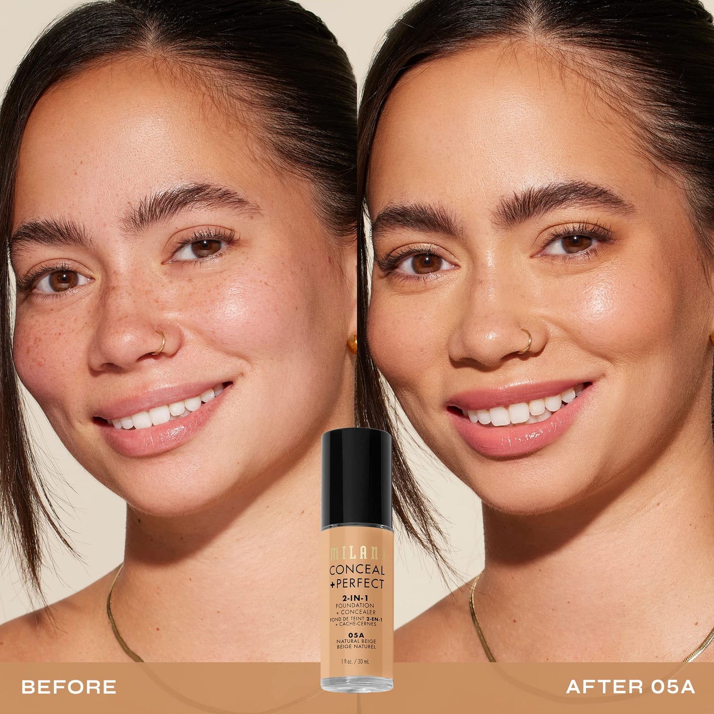 MILANI Conceal + Perfect 2-In-1 Foundation + Concealer - Light Natural