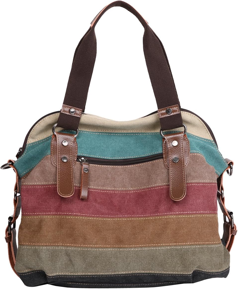 Eshow Women’s Canvas Handbag – Large Shoulder Bag with Handle