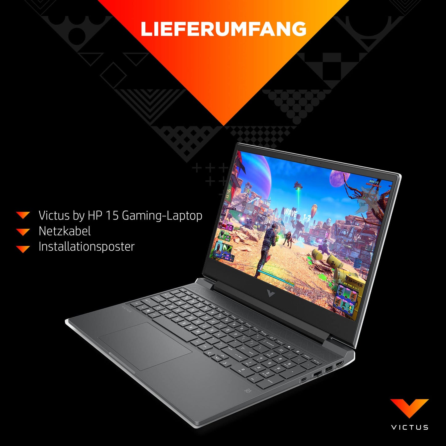 HP Victus 15,6” FHD 144Hz, 16GB RAM, 512GB SSD, Windows 11
