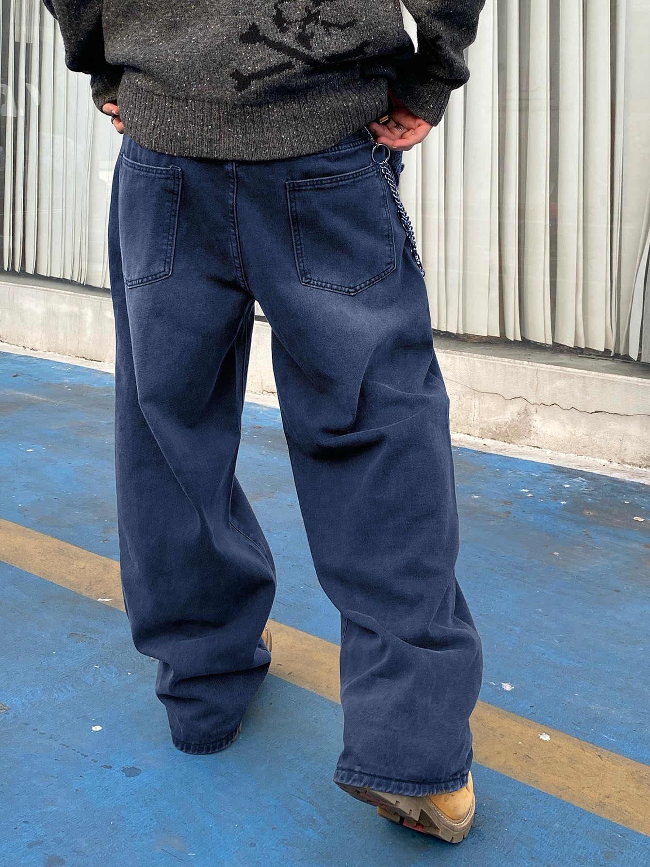 Zewool Men’s Baggy Hip Hop Jeans
