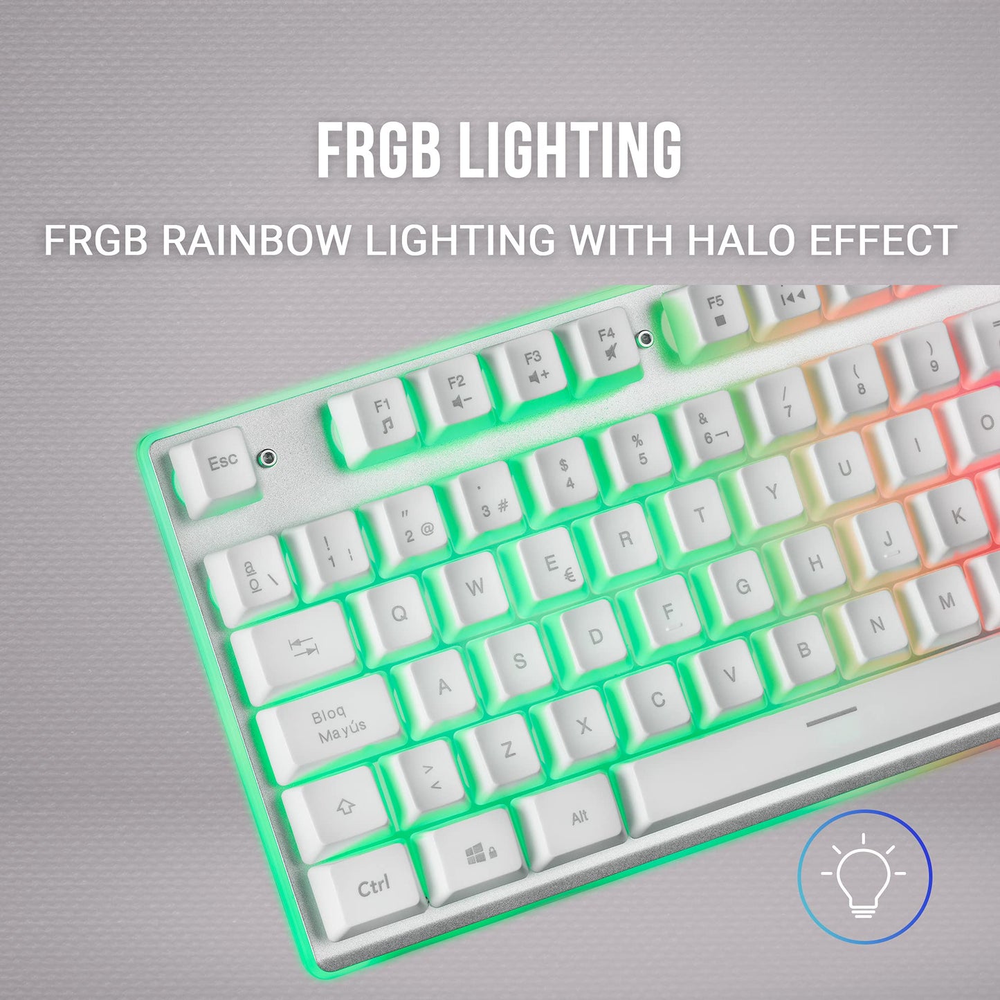 MARSGAMING MCP-RGB3, Pack Gaming Keyboard Fixed RGB + Gaming Mouse RGB Flow 3200 DPI + Headset Over-Ear RGB + XXL Mouse Pad, White, Portuguese Language