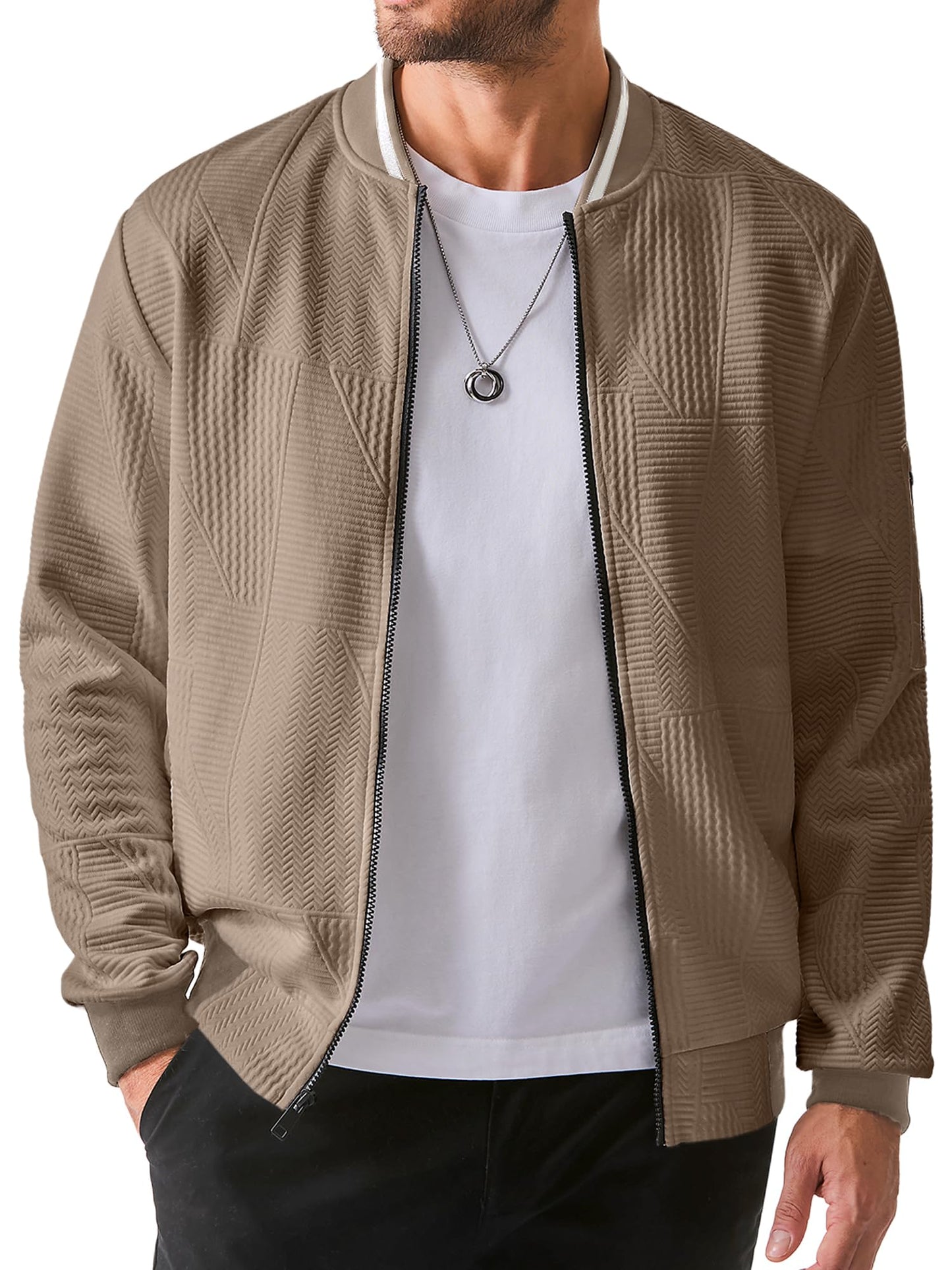 JMIERR Men’s Lightweight Bomber Jacket
