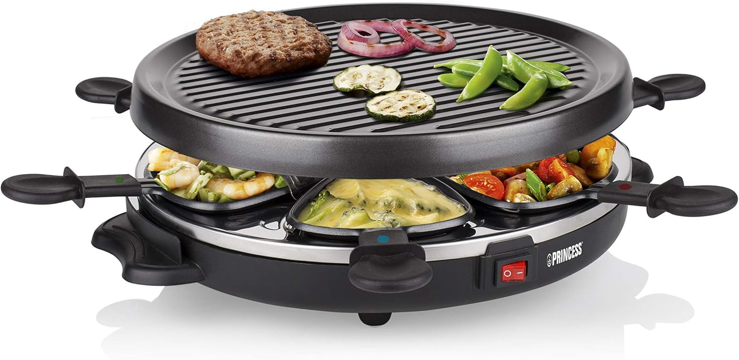 Princess Raclettegrill/Tischgrill, 800 W, schwarz