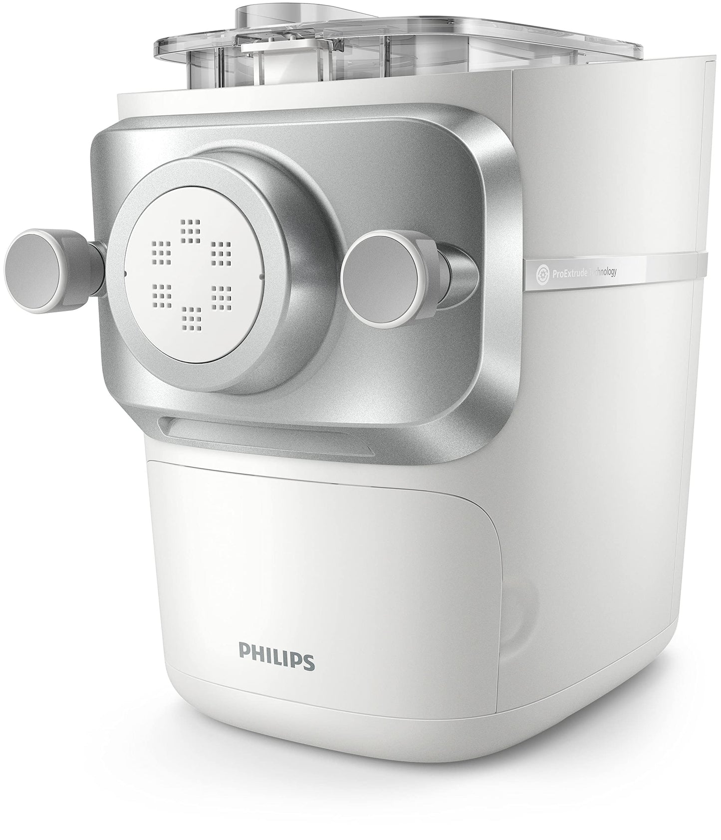 Philips 7000 Serie PastaMaker, Perfekte Nudeln Selbstgemacht, Automatisches Wiegen, 8 Pastasorten, Einfache Reinigung, bis zu 8 Portionen, ProExtrude-Technologie, Vegan, Glutenfrei, Schwarz(HR2665/93)
