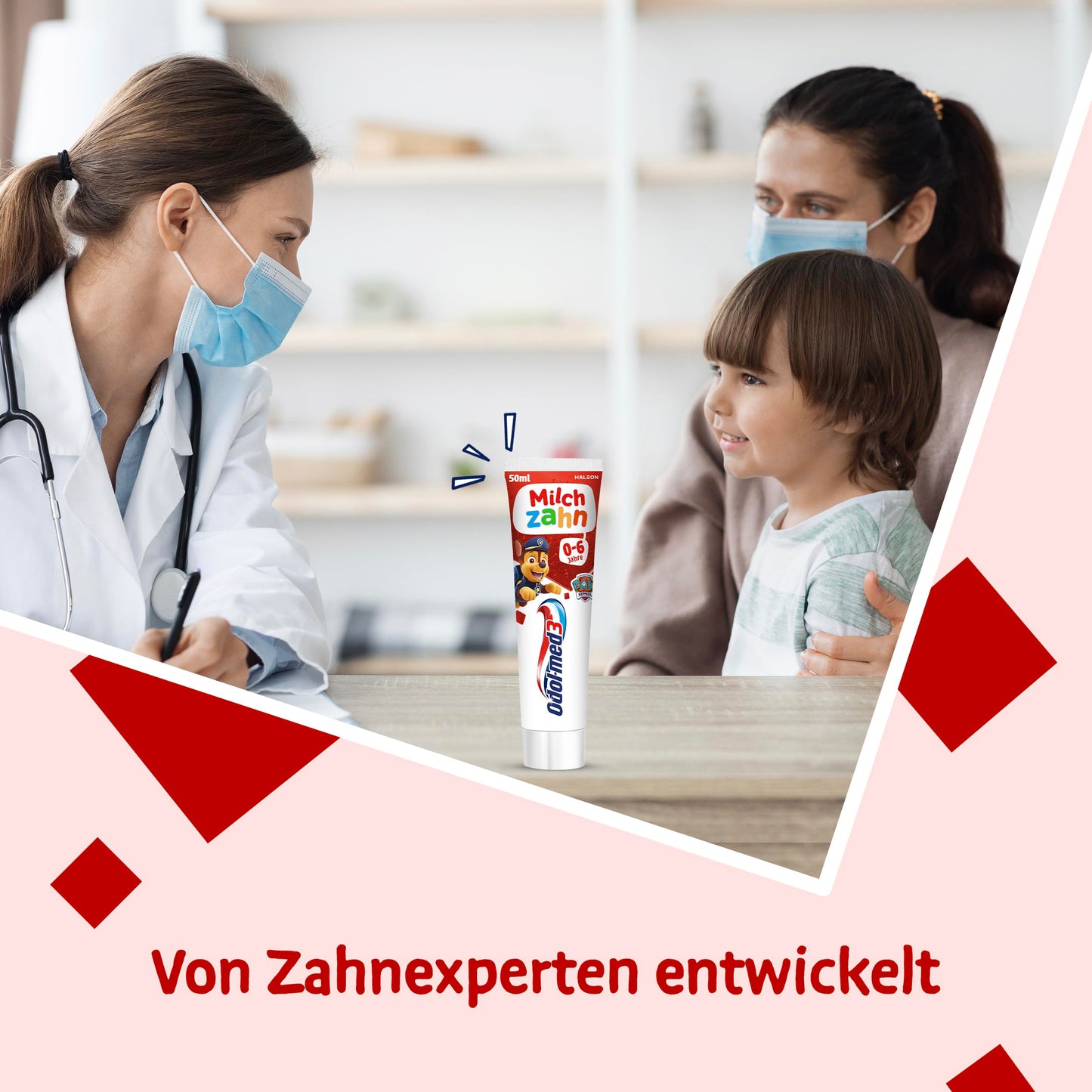 Odol-med3 Zahnpasta Milchzahn, für gesunde Milchzähne bis 6 Jahre, 50ml, Odol-med3 Zahncreme für Kinder besteht zu 95% aus Inhaltsstoffen natürlichen Ursprungs.
