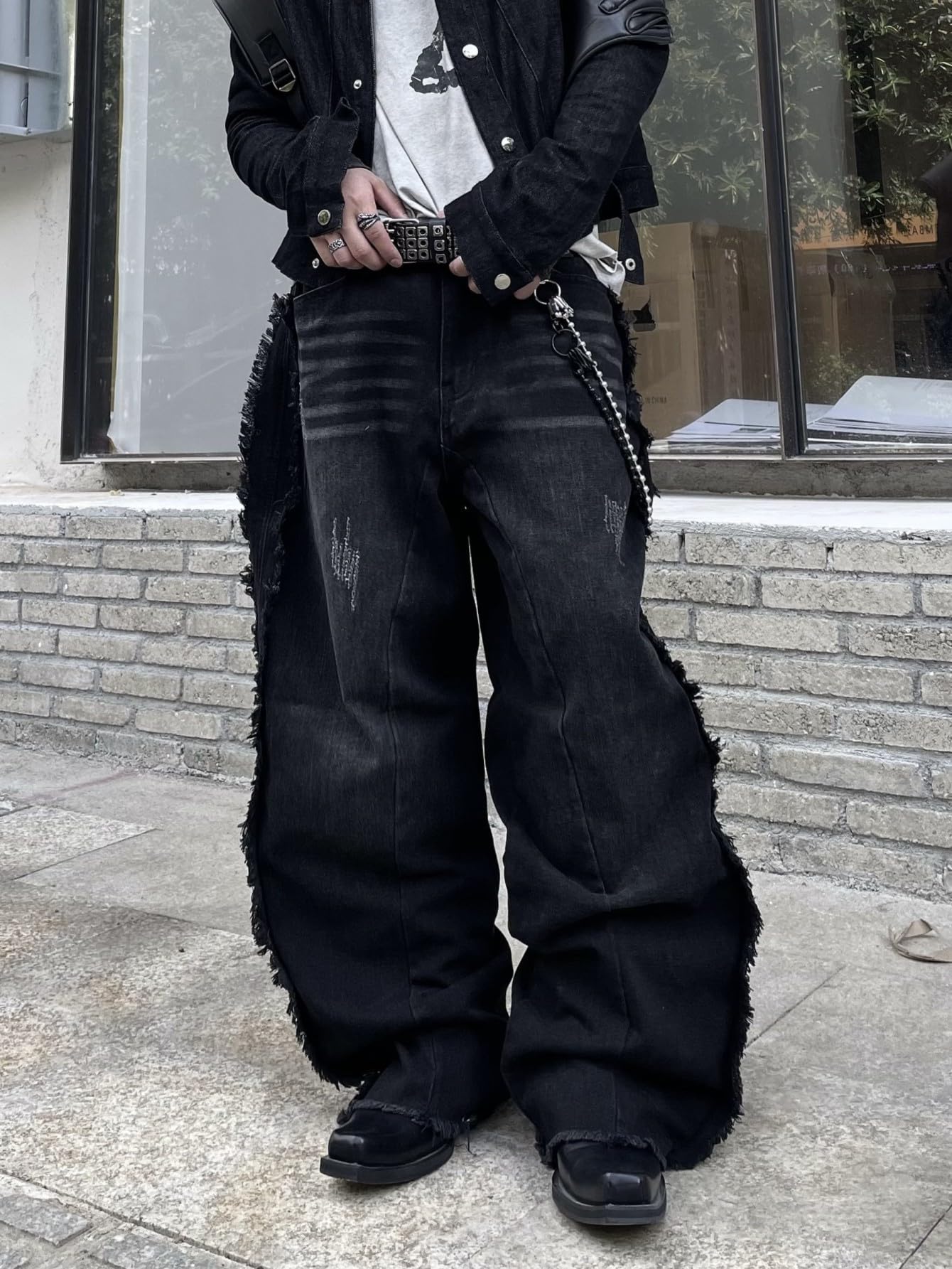 Zewool Men’s Baggy Jeans Y2K Hip Hop Skater Jeans