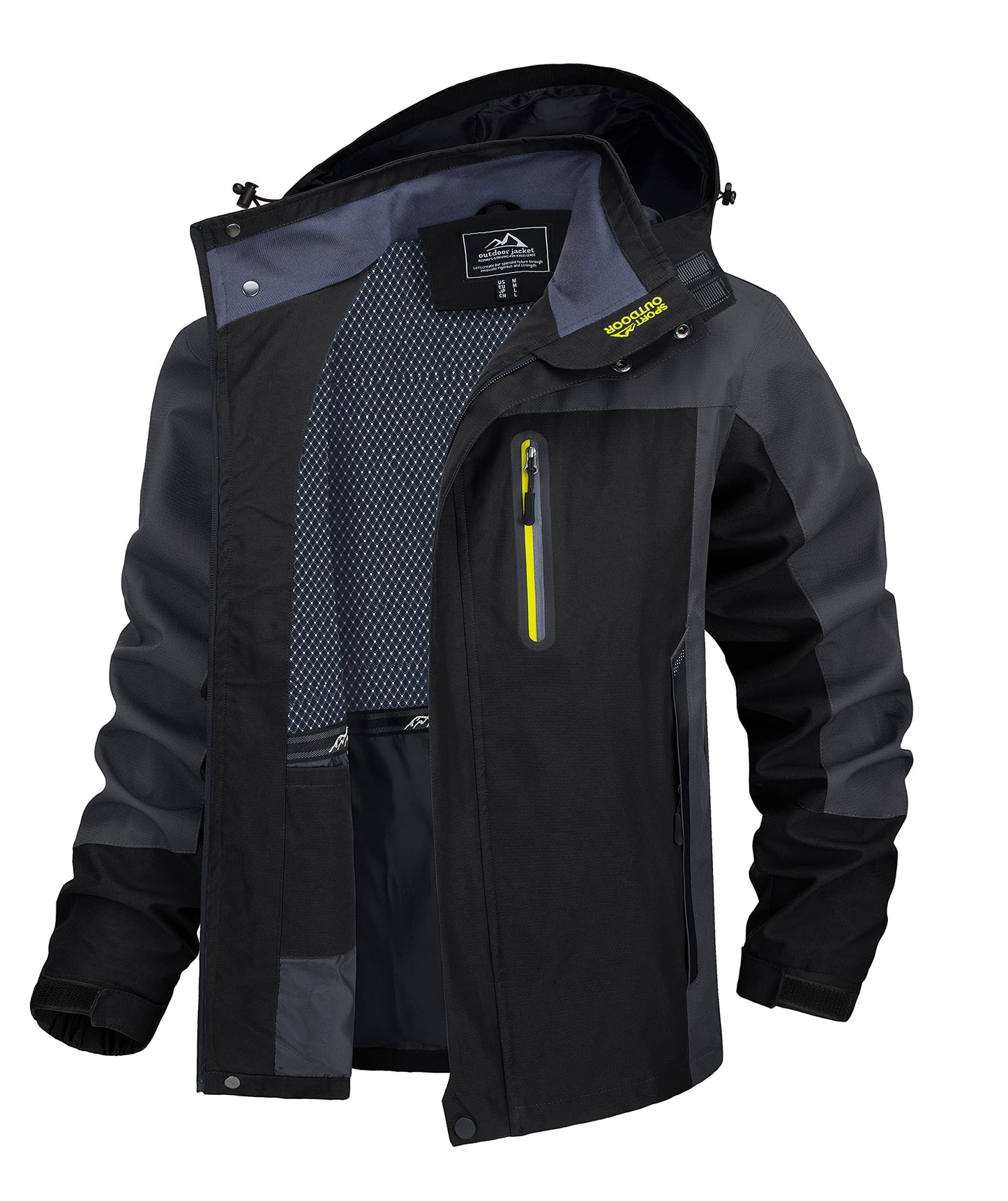 Men’s Outdoor Jacket – Lightweight Water-Resistant Hiking Coat