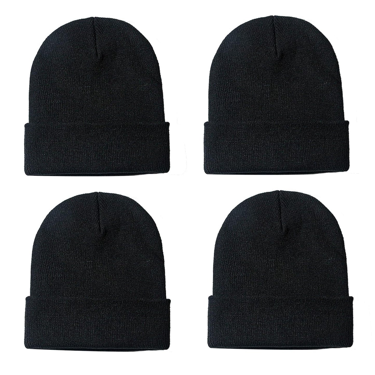 ZOORON 1&2 Pack Beanie for Men Women Slouchy Beanie Hats Winter Knit Caps Soft Ski Hat Unisex